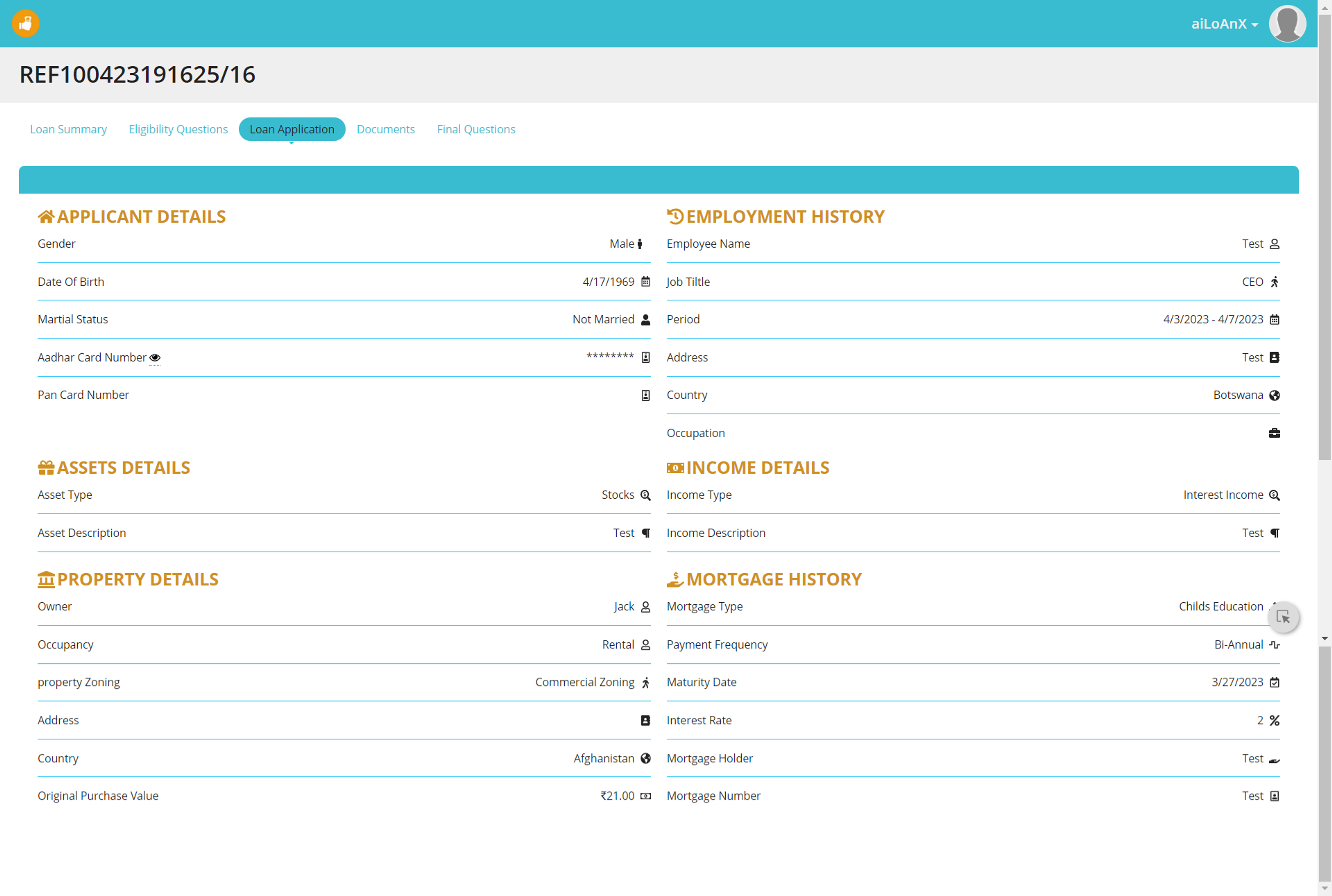 aiLoanX - Mortgage Workflow Management screenshot 30