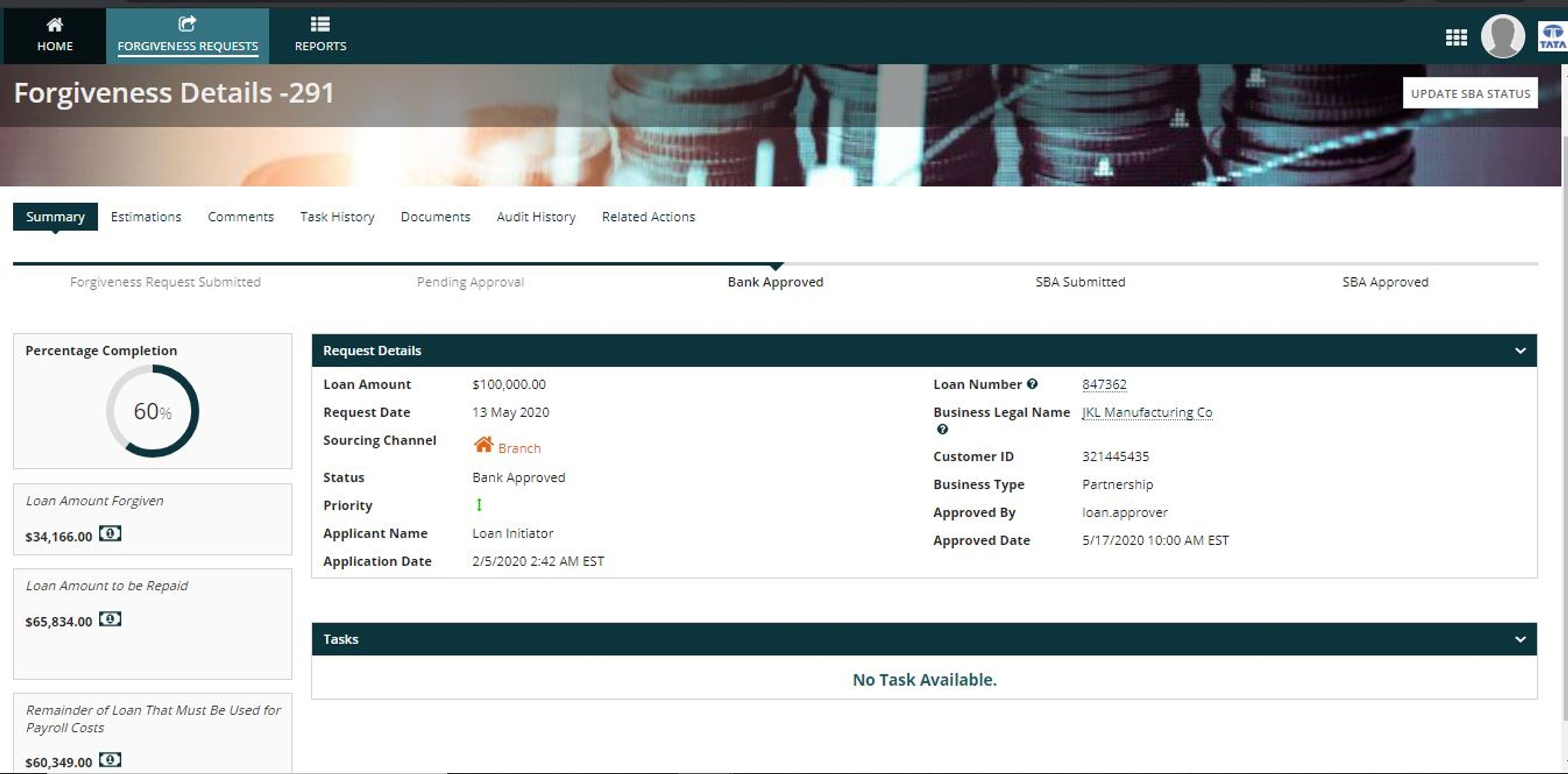 SBA PPP Loan Forgiveness Solution screenshot 2