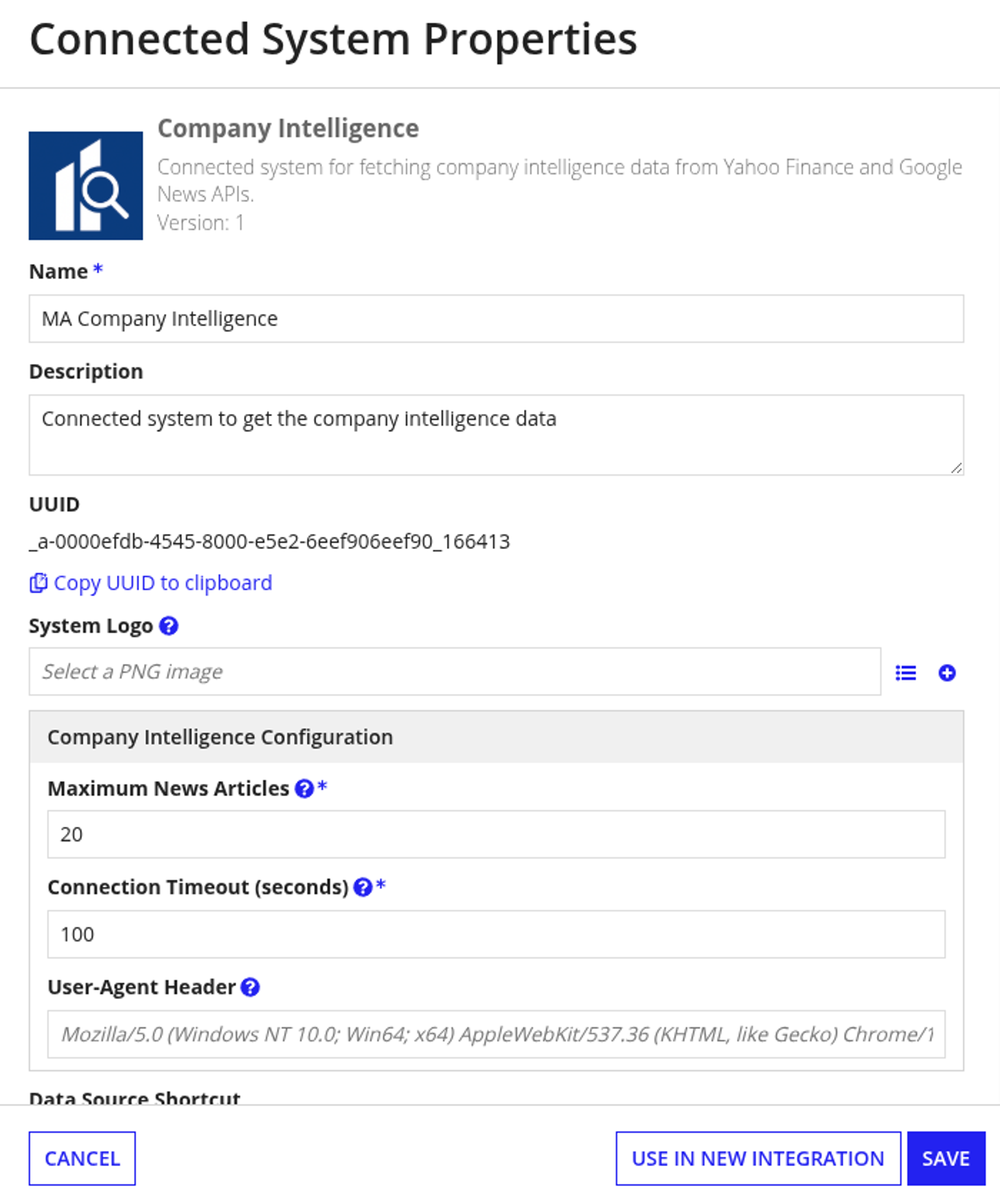 Company Intelligence Connected System screenshot 1