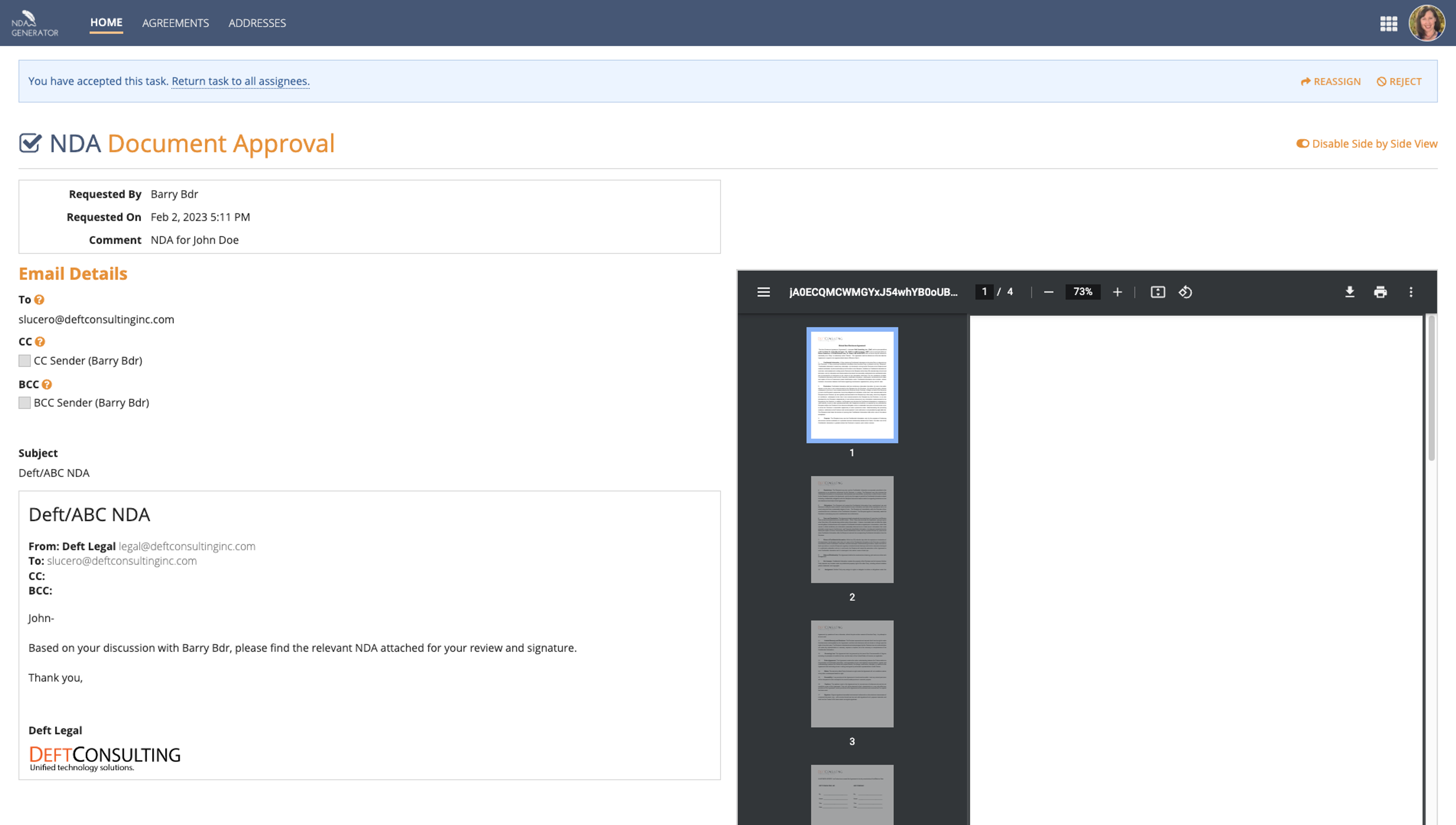 Non-Disclosure Agreement Generator screenshot 3
