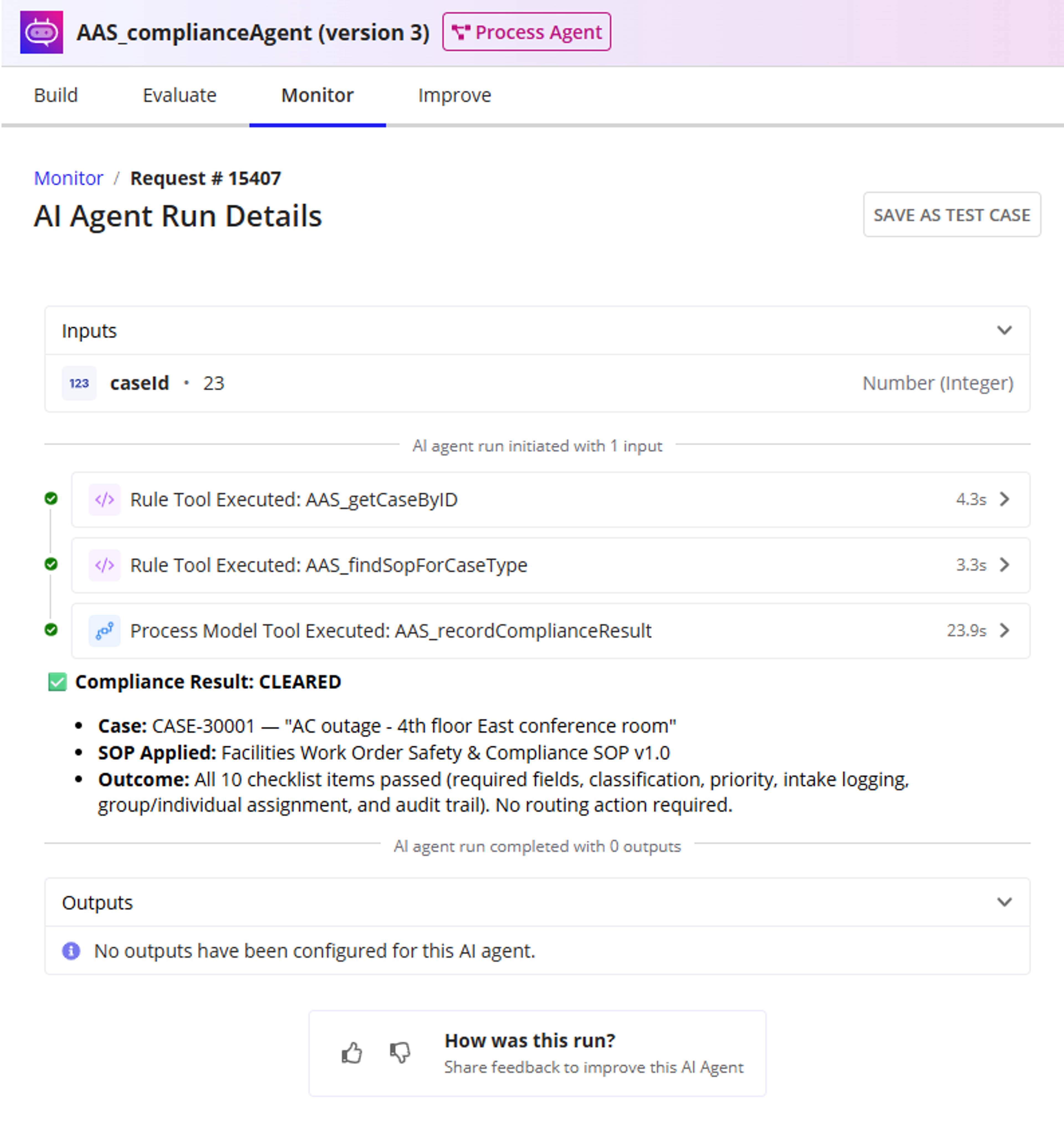 Compliance Agent screenshot 1