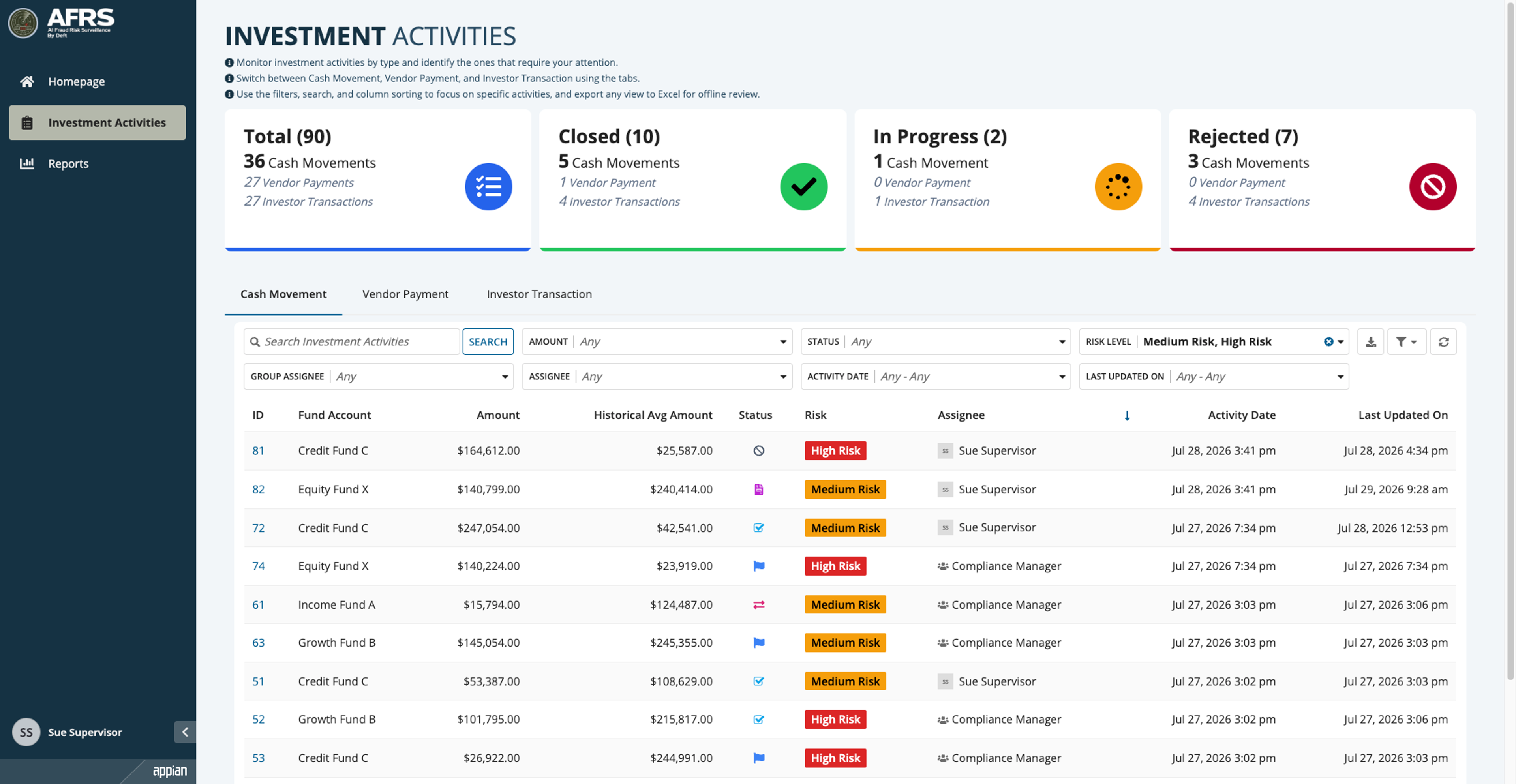 AI Fraud Risk Surveillance screenshot 2