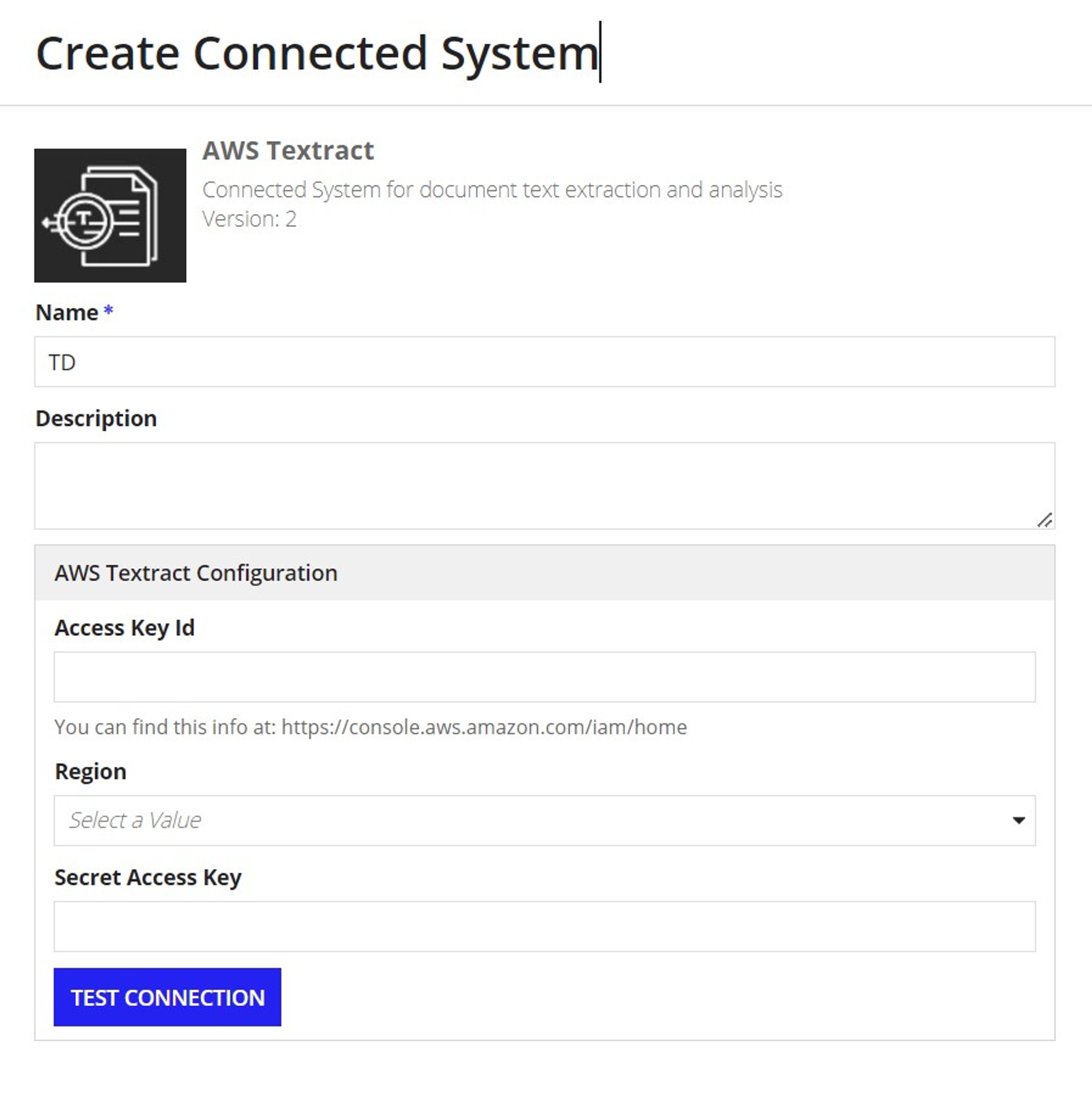 Textract screenshot 1