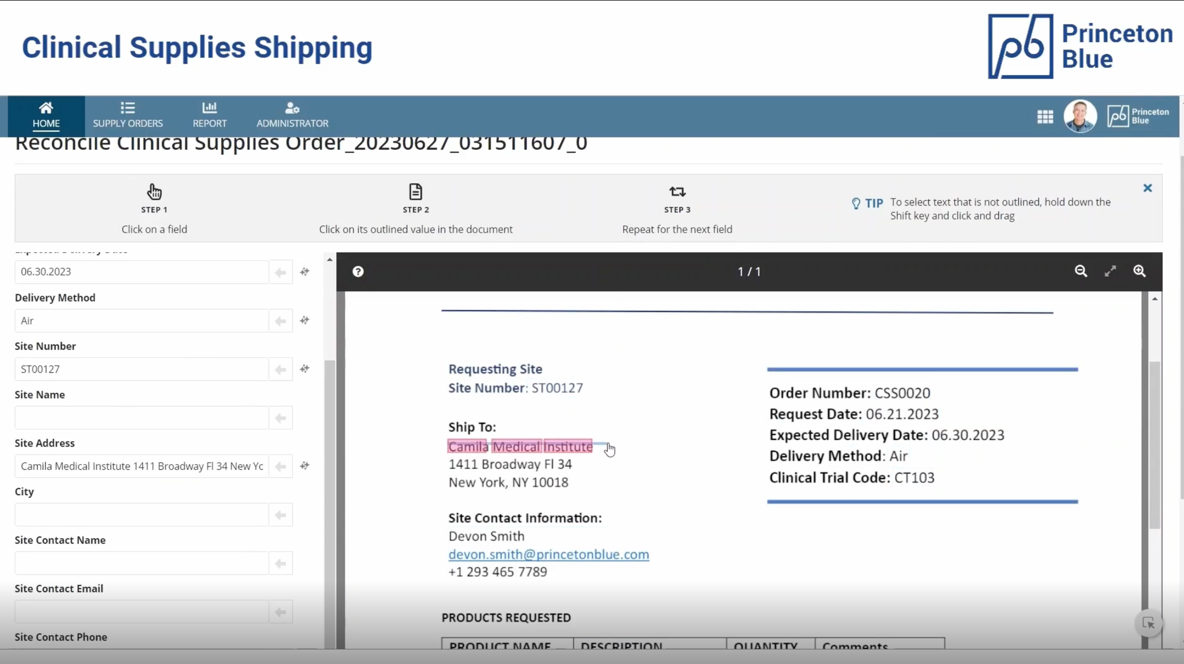 Clinical Supplies Shipping screenshot 3
