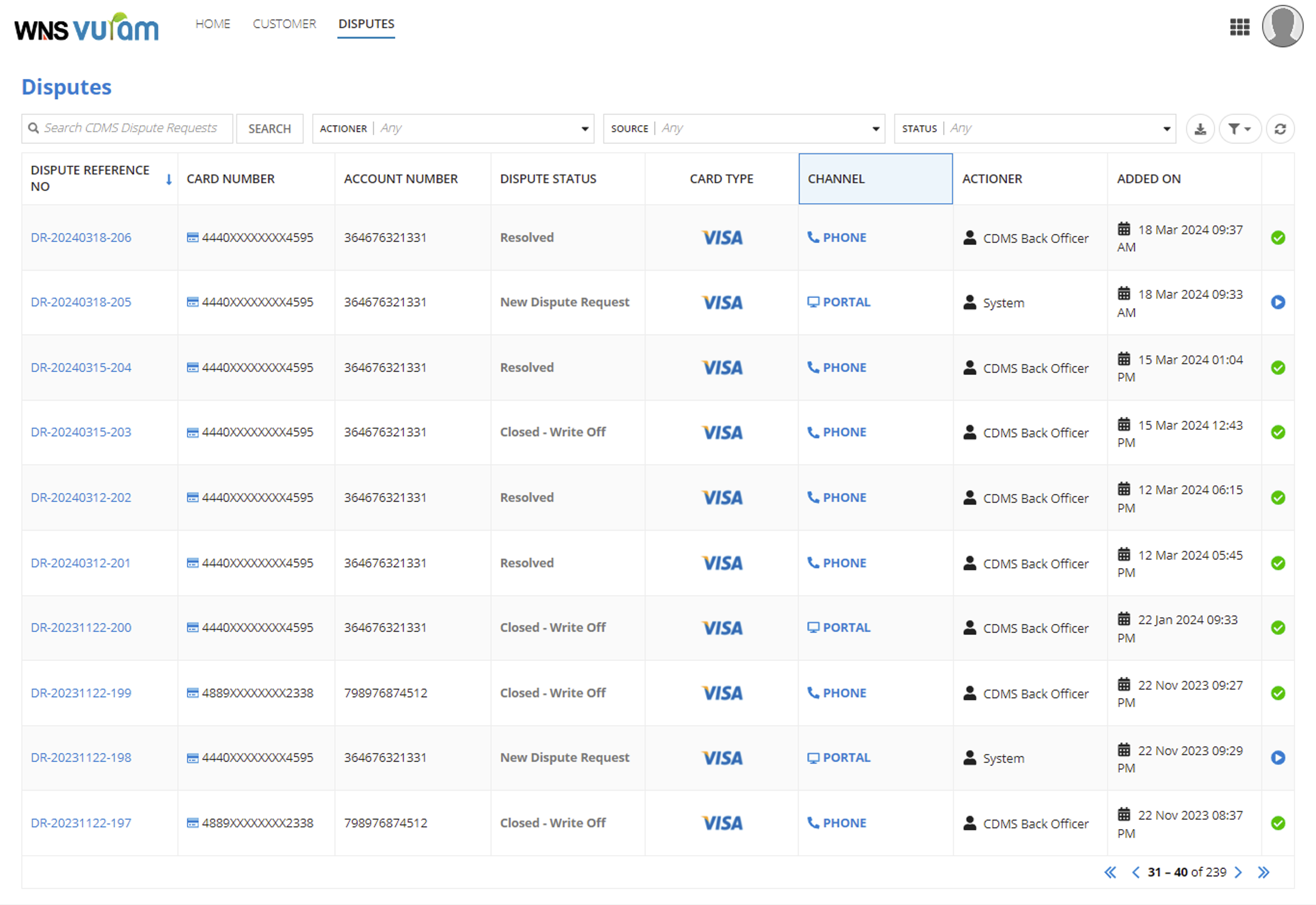 Card Dispute Management System screenshot 4