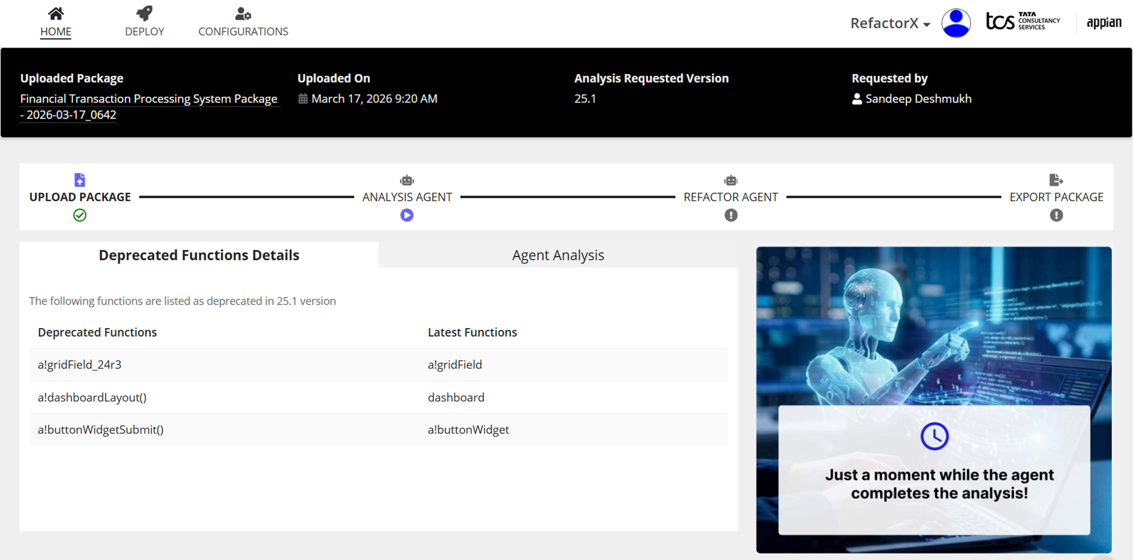 TCS RefactorX - Automated Code Analysis and Refactor screenshot 4