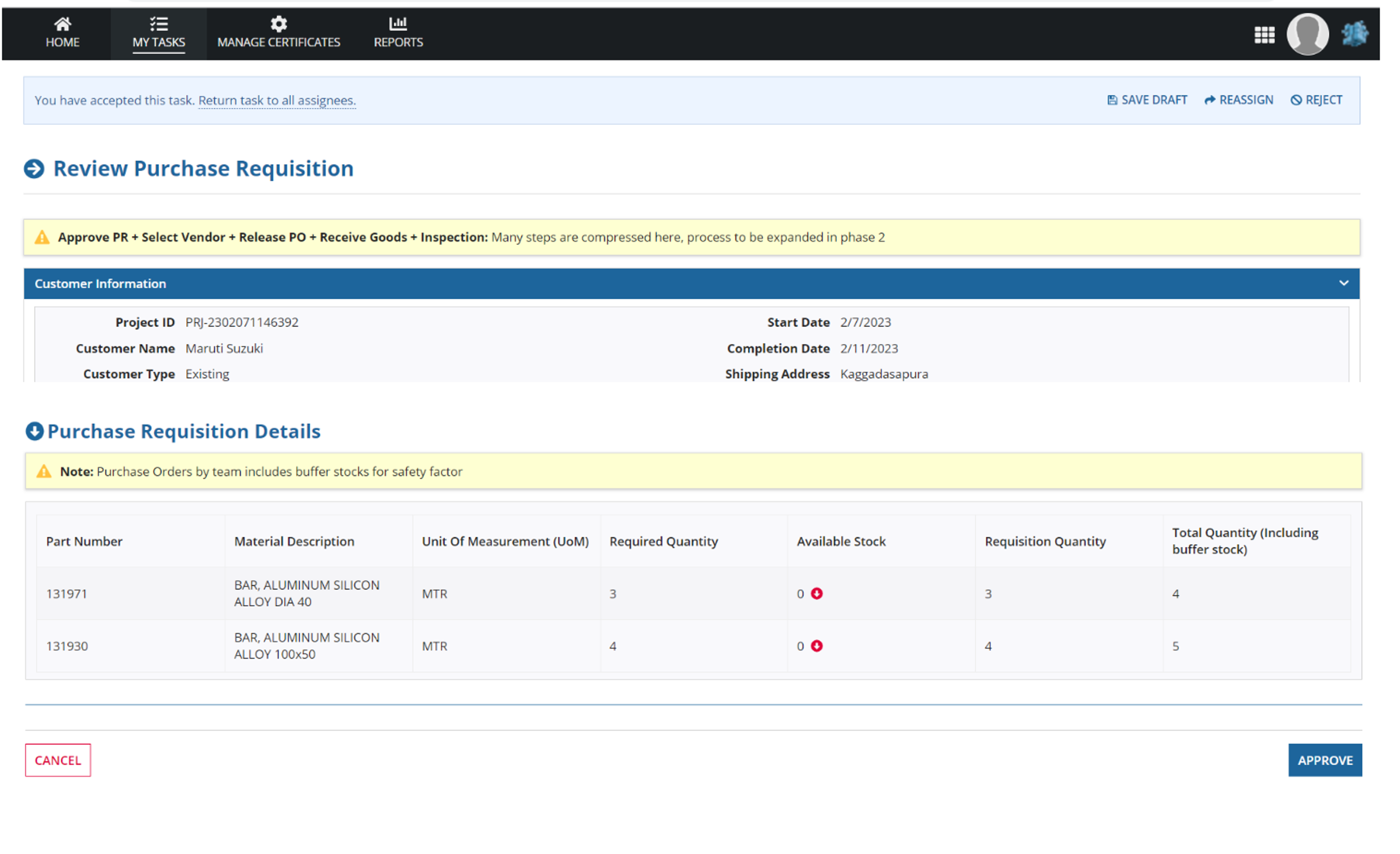 Manufacturing Governance Platform (MGP)  screenshot 3