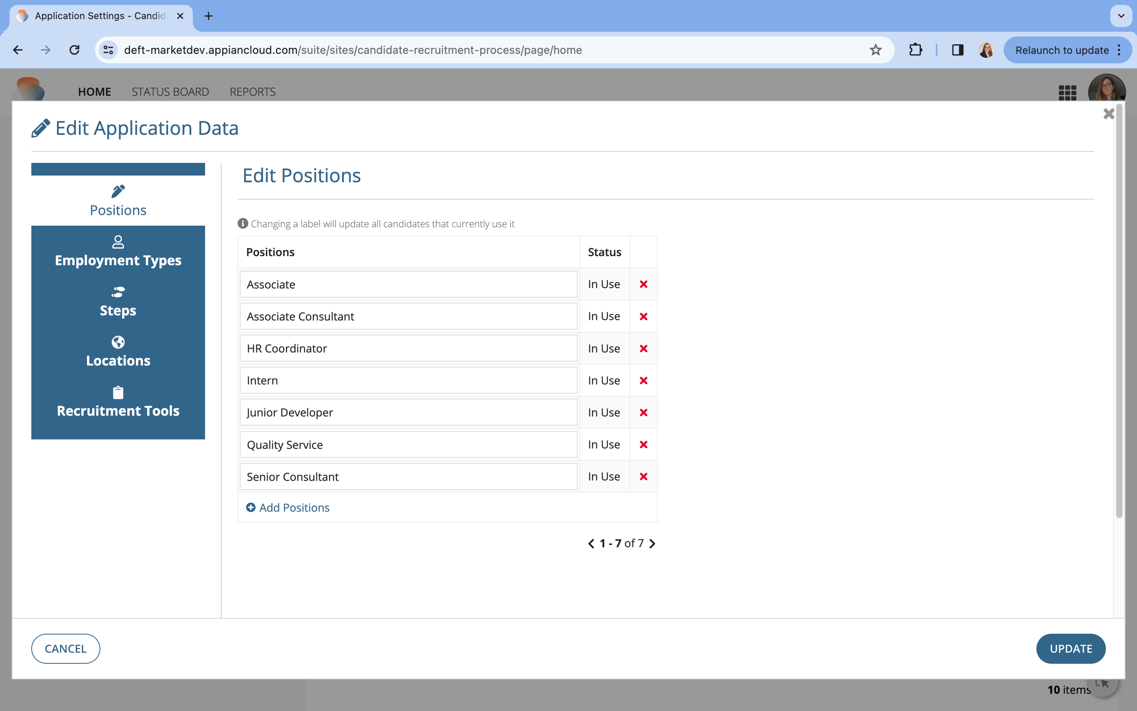 Candidate Recruitment Process screenshot 6