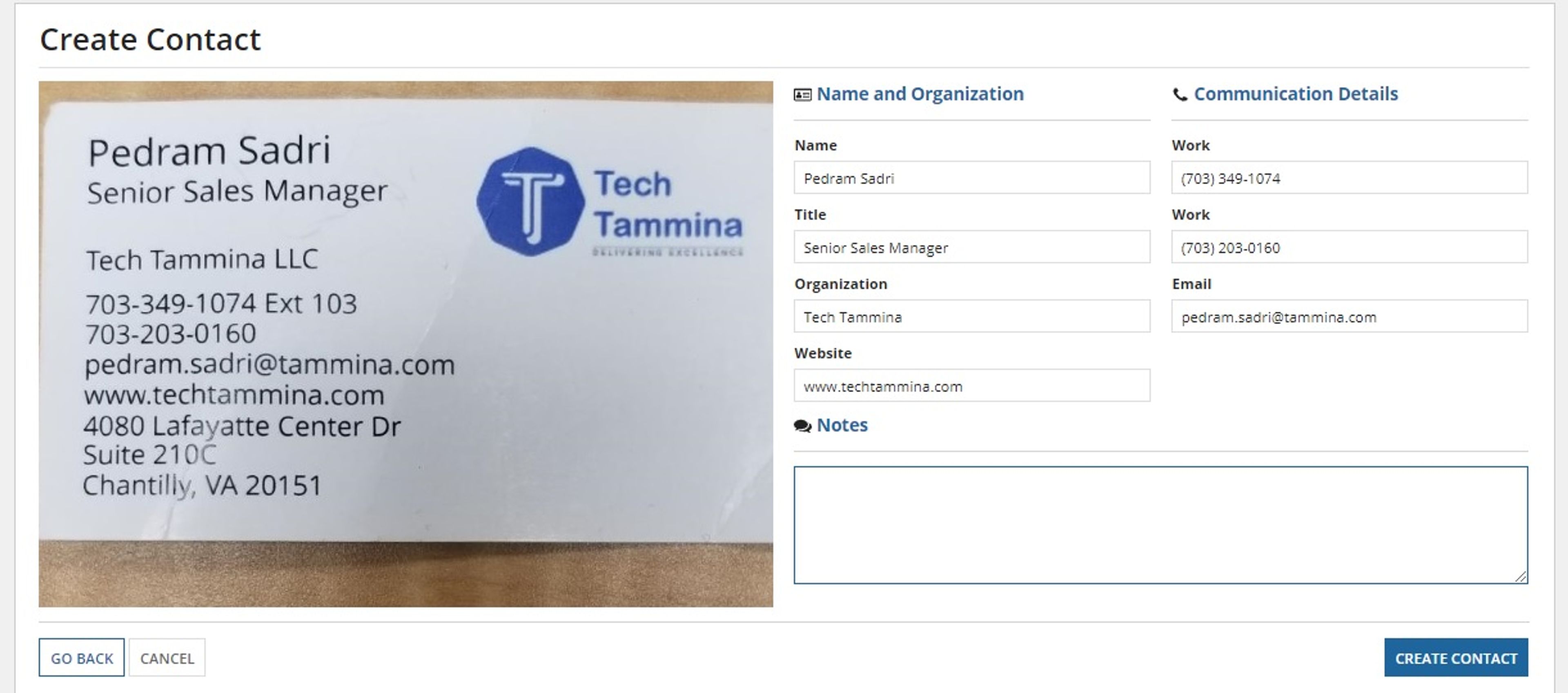 Business Card Reader Utility screenshot 4