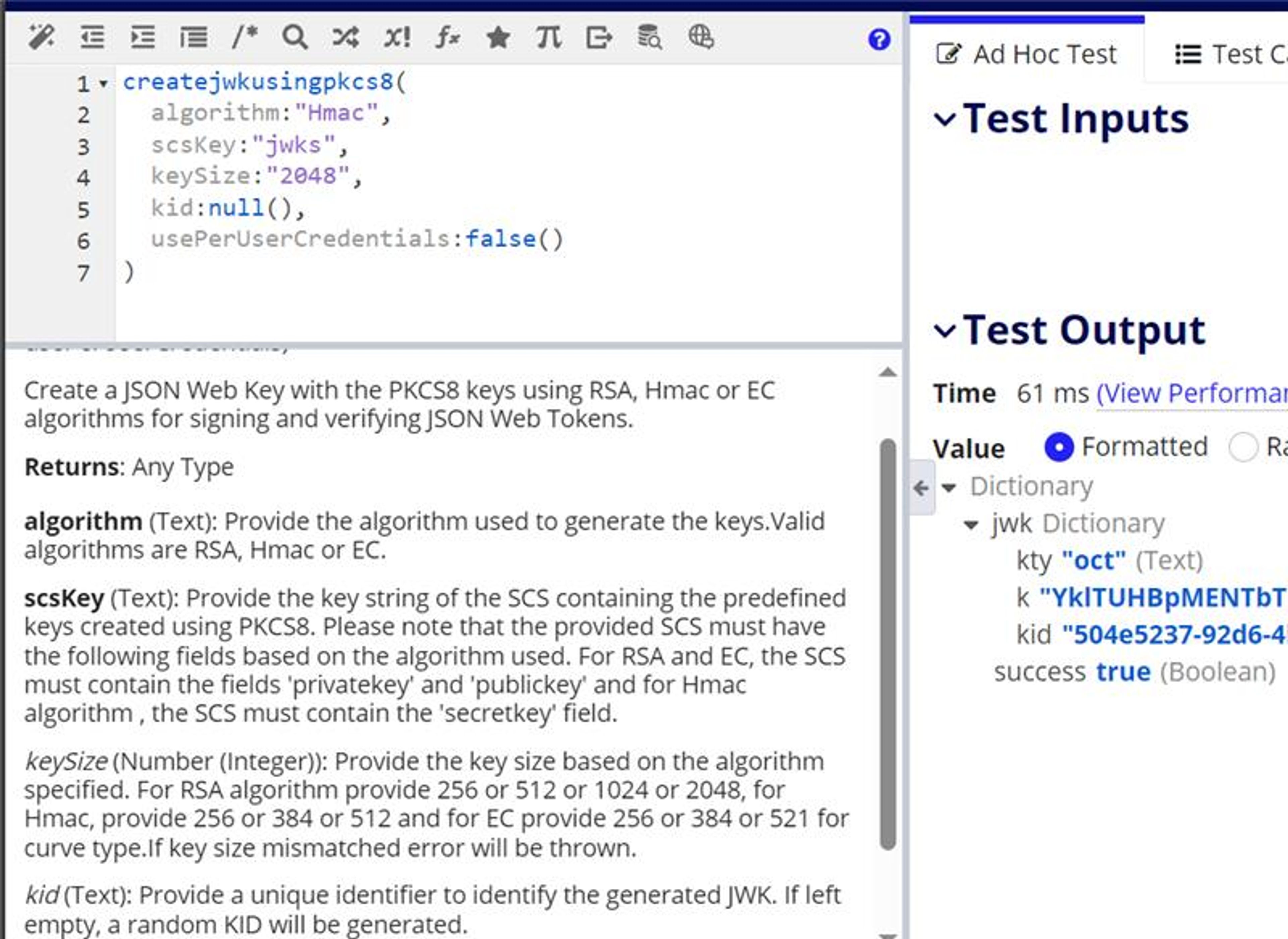 Json Web Keys screenshot 1