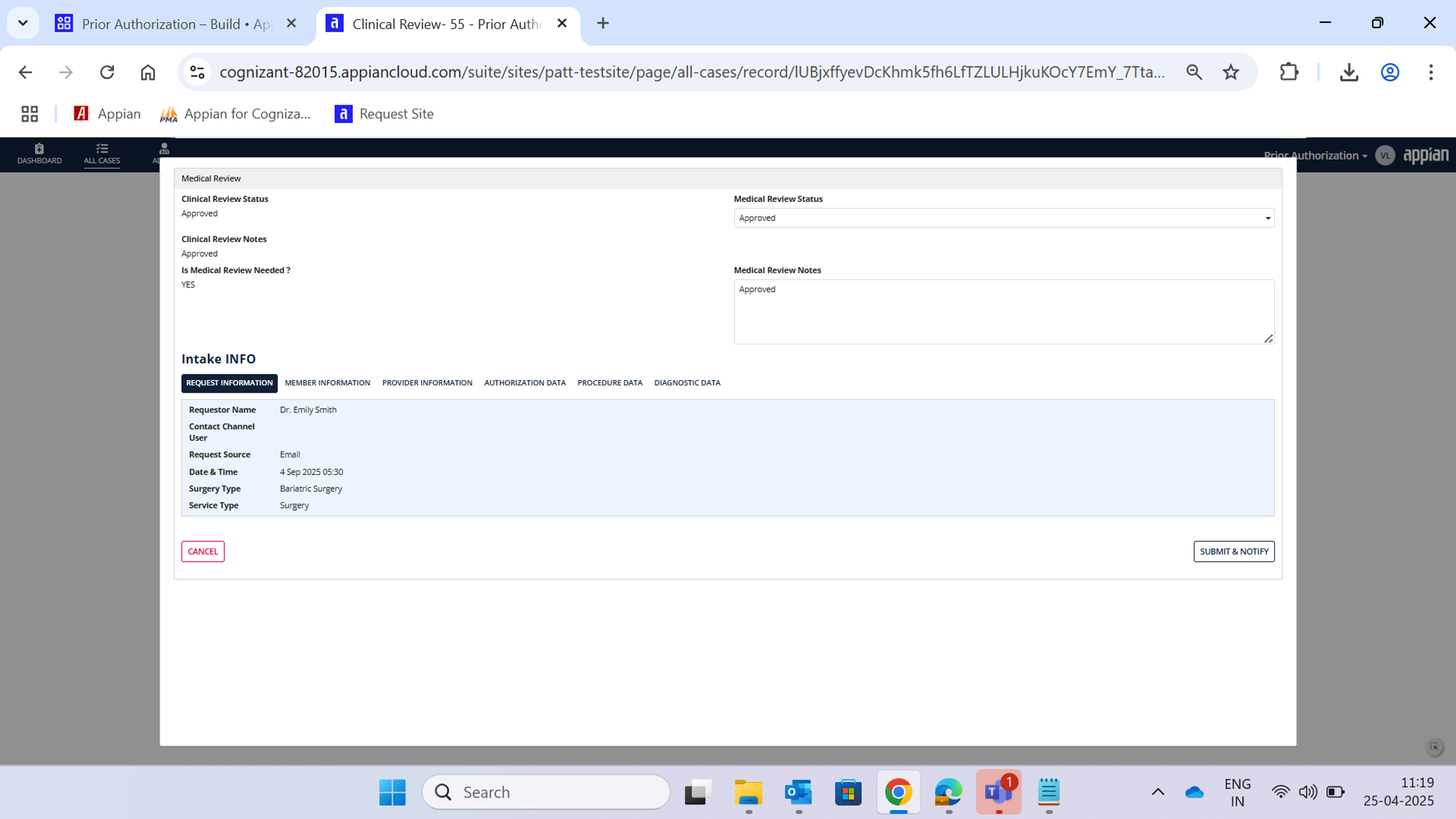 Prior Authorization screenshot 6