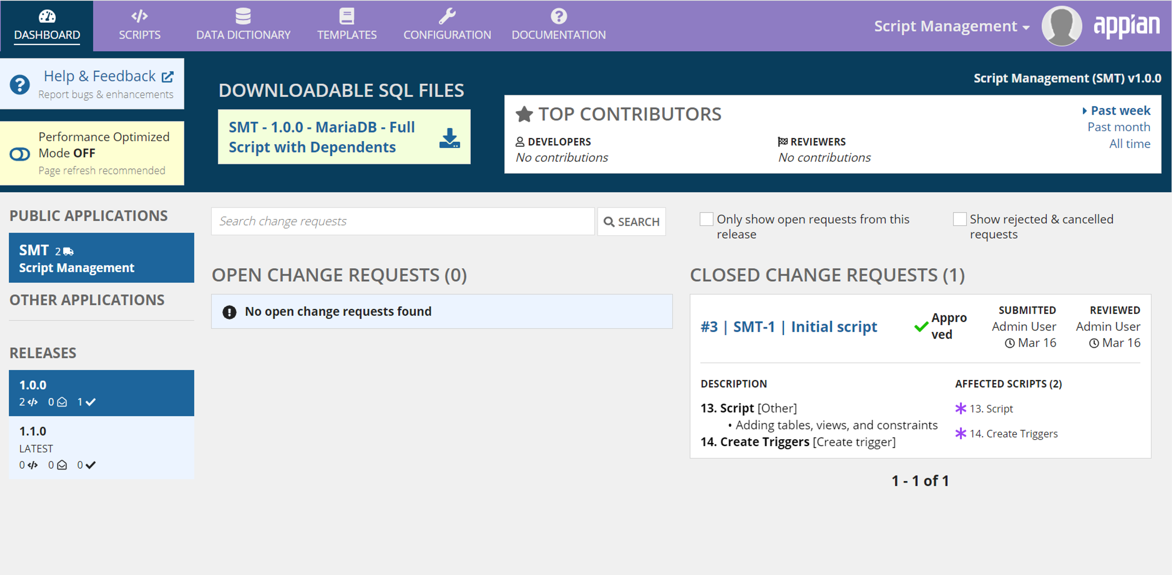 Script Management screenshot 2