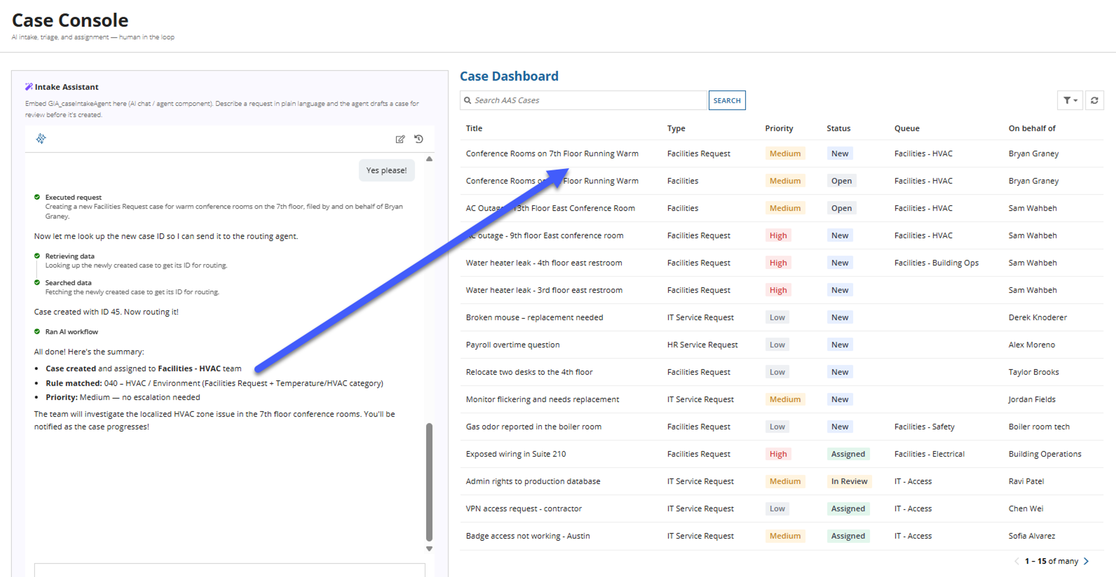 Case Routing Agent screenshot 1