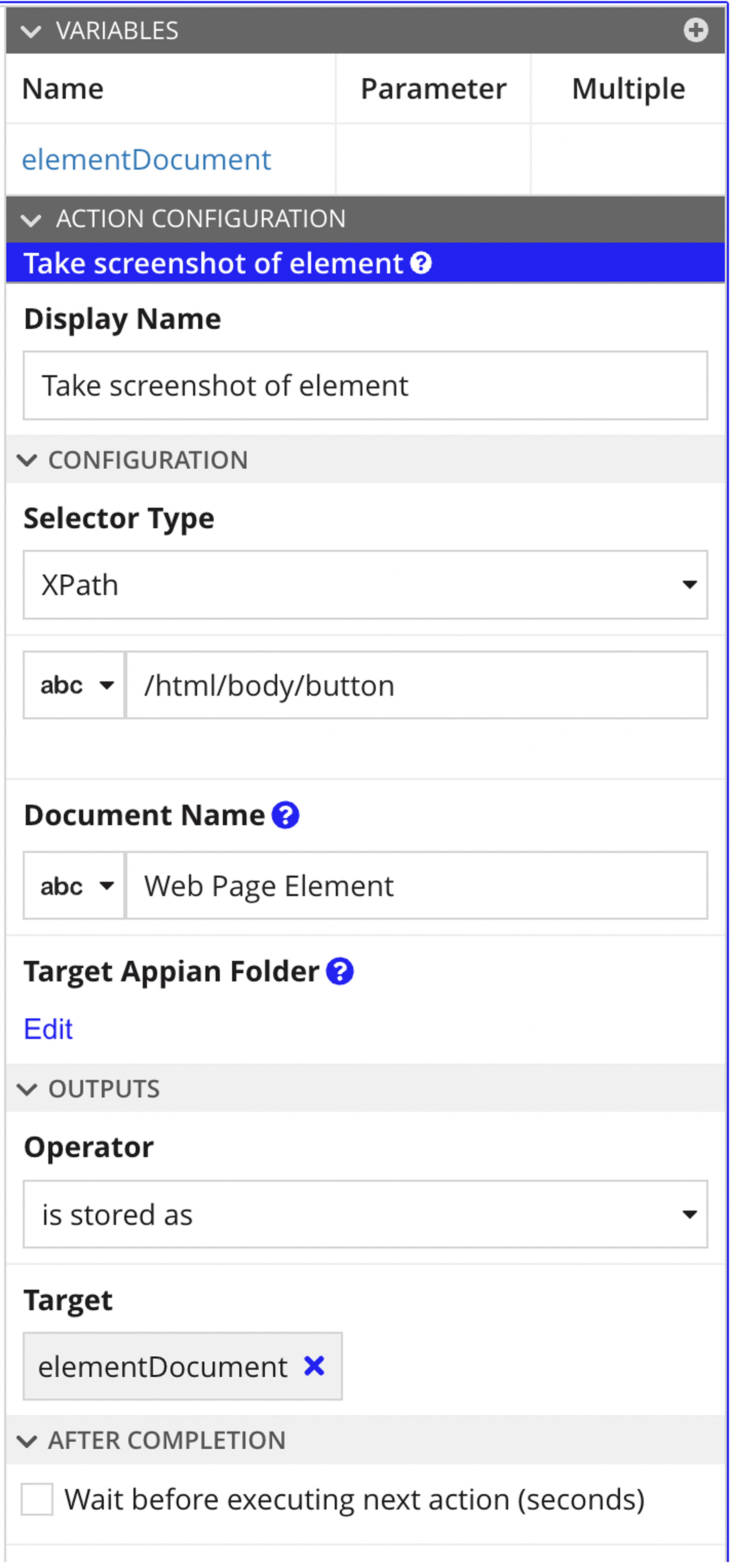Additional RPA Browser Actions screenshot 2
