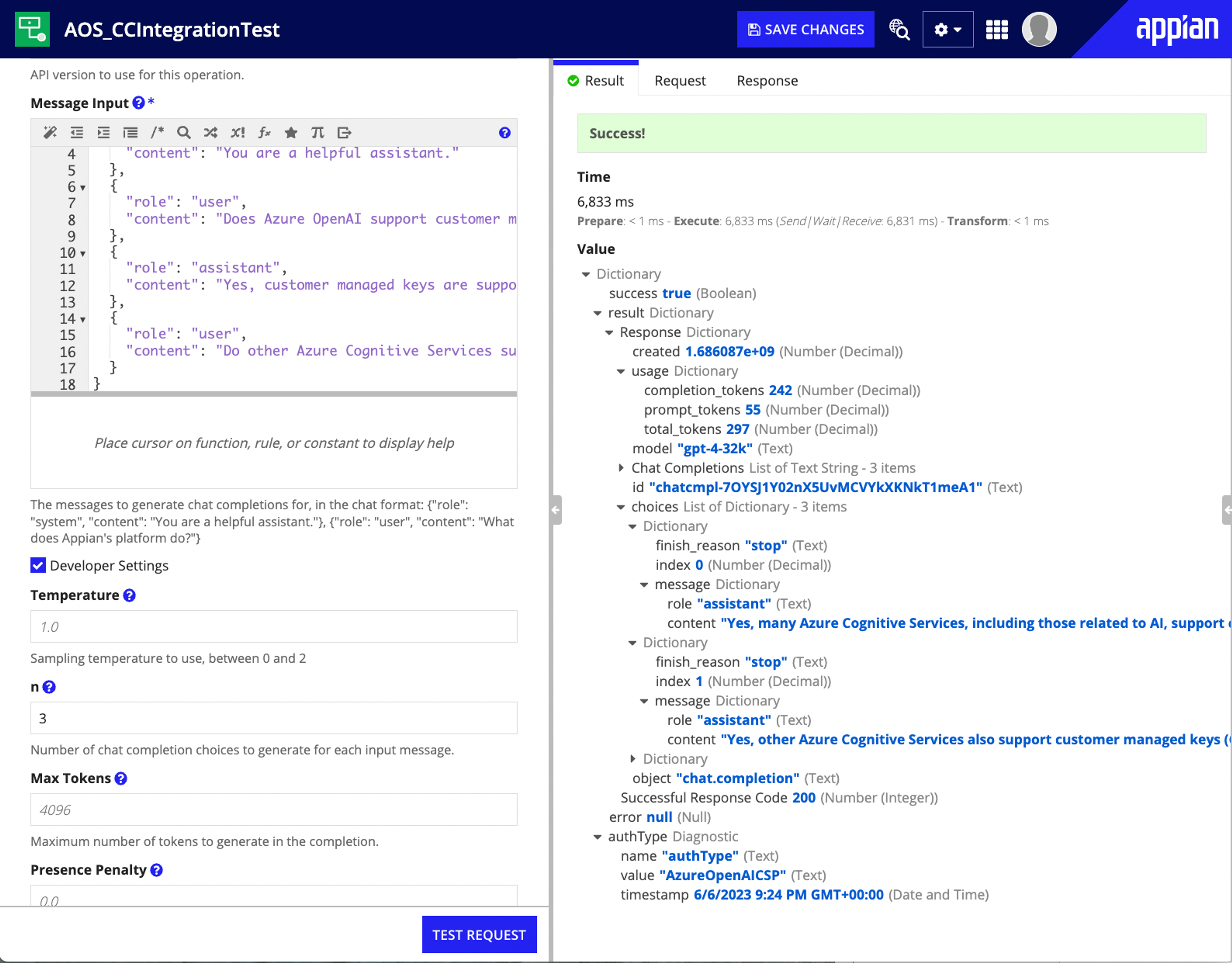 AzureOpenAI screenshot 3