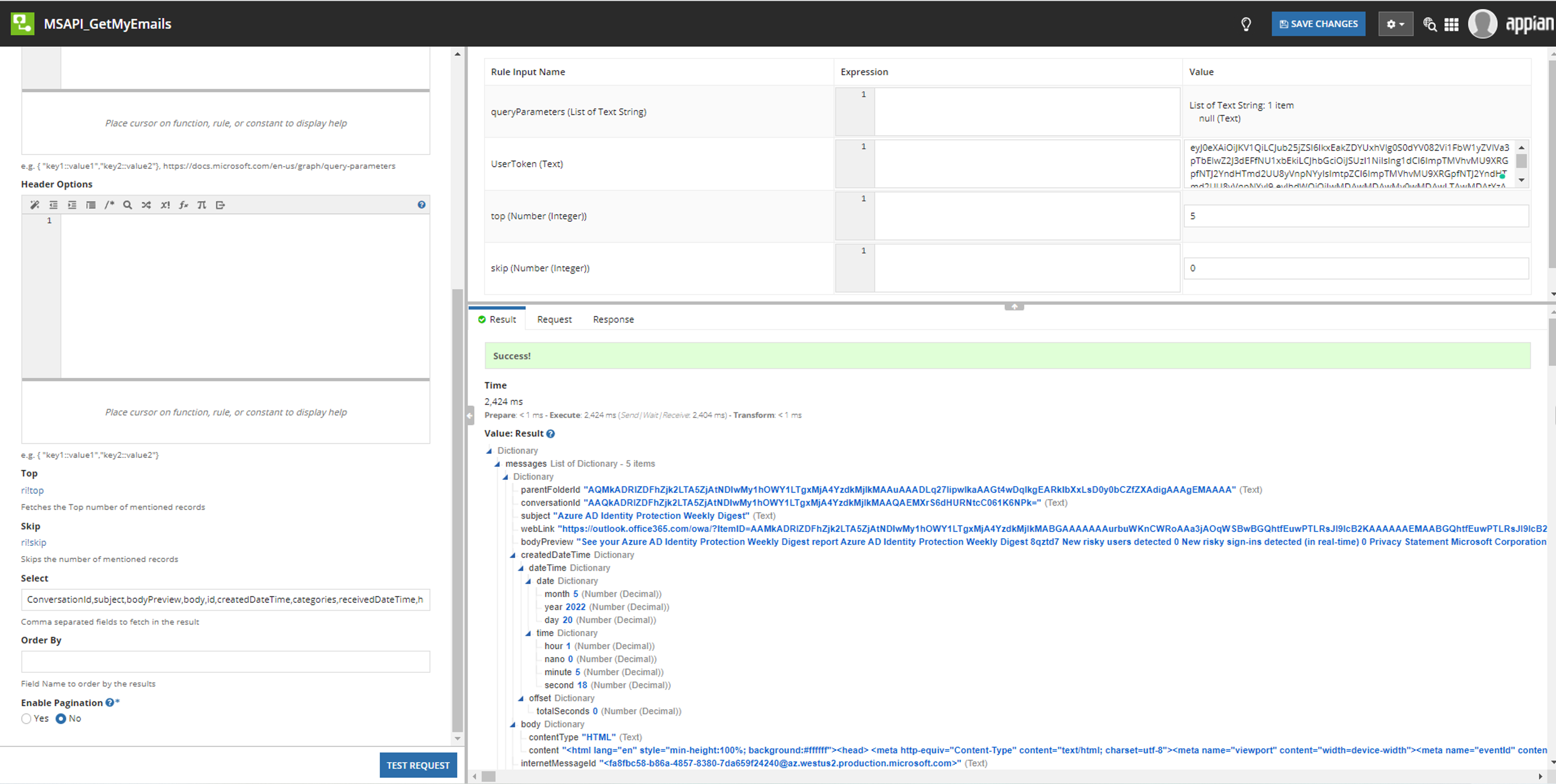 Microsoft Graph API Email and Calendar Utilities screenshot 1