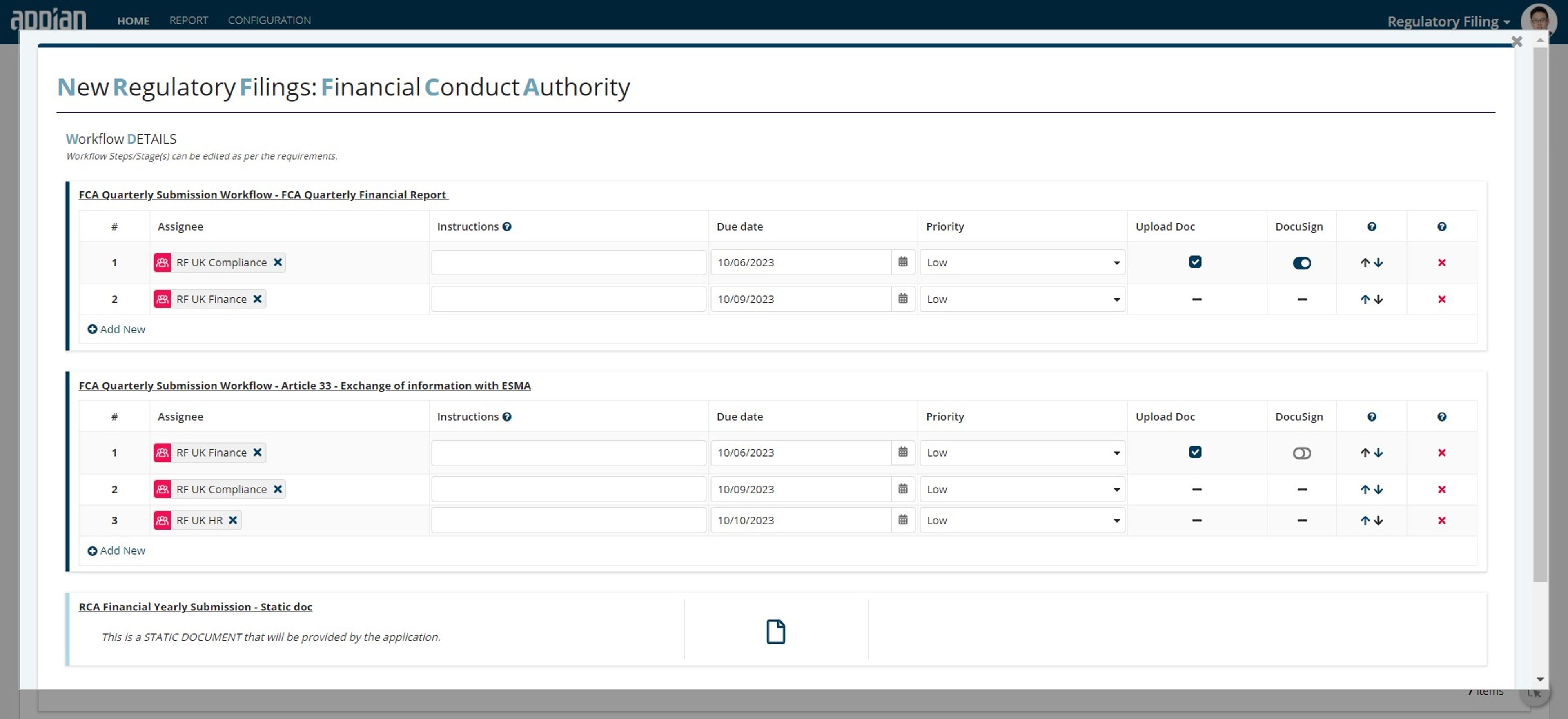 RegFilings screenshot 2