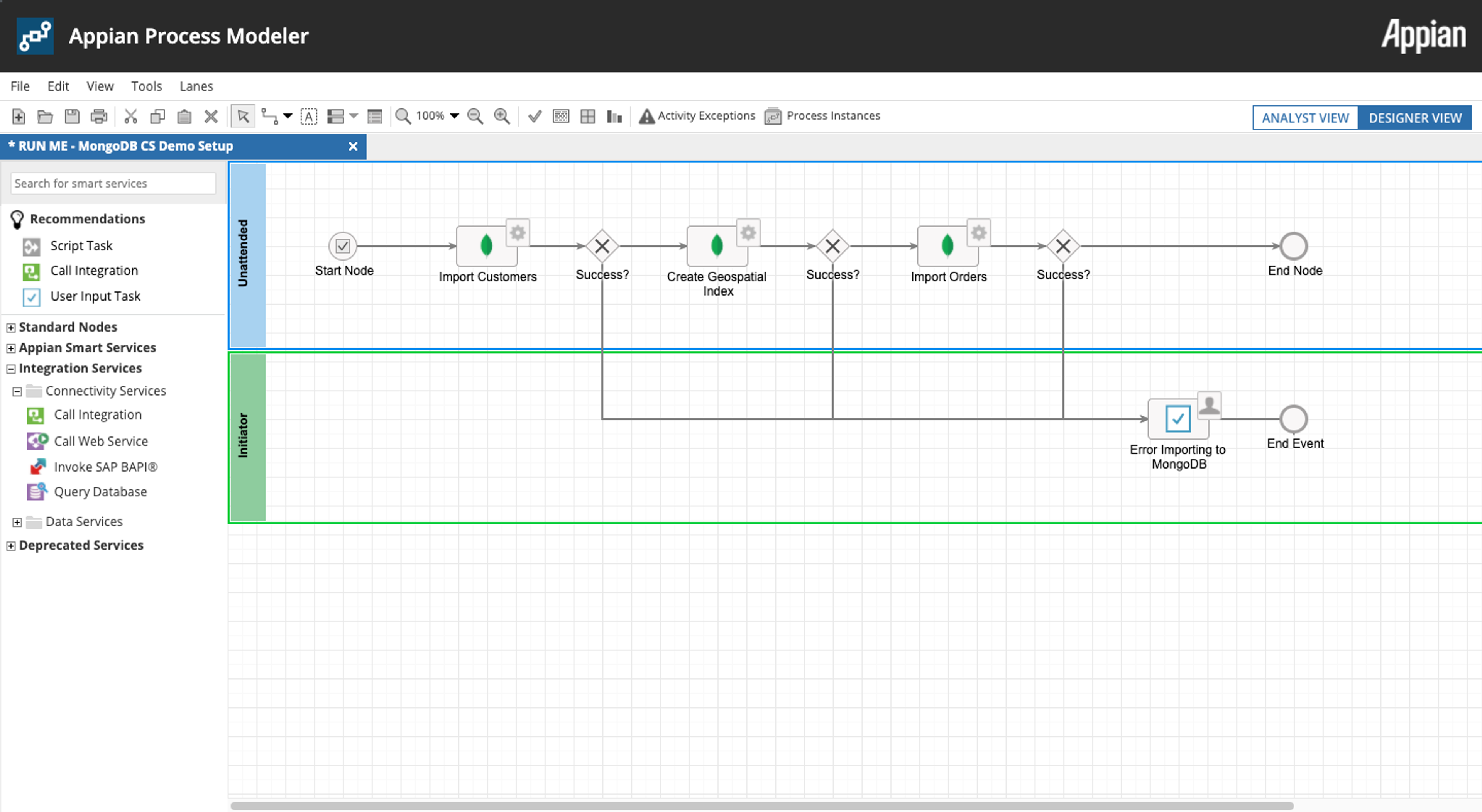 MongoDB Connected System screenshot 2