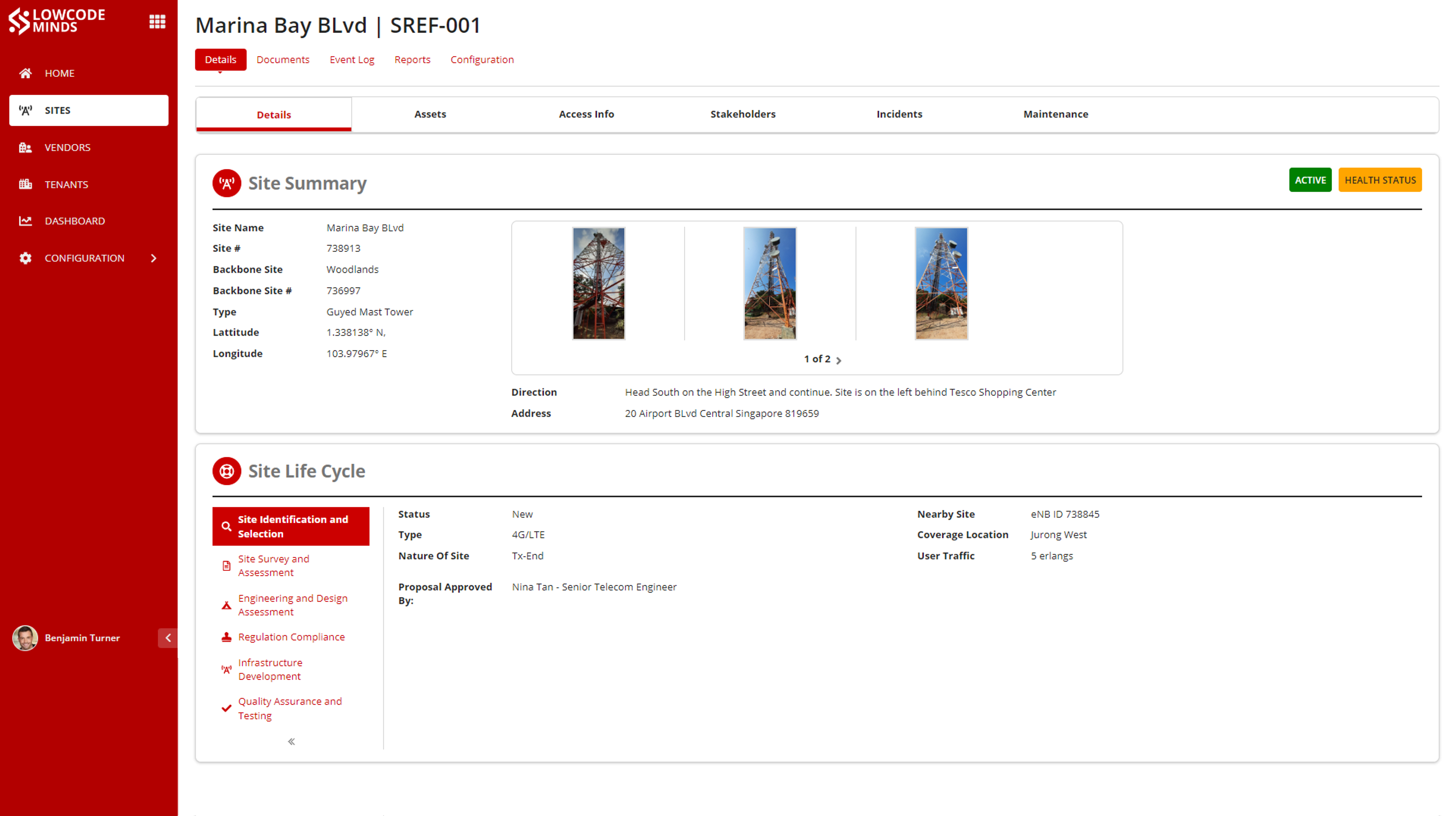 Lowcodeminds Tower and Site Management Solution screenshot 4