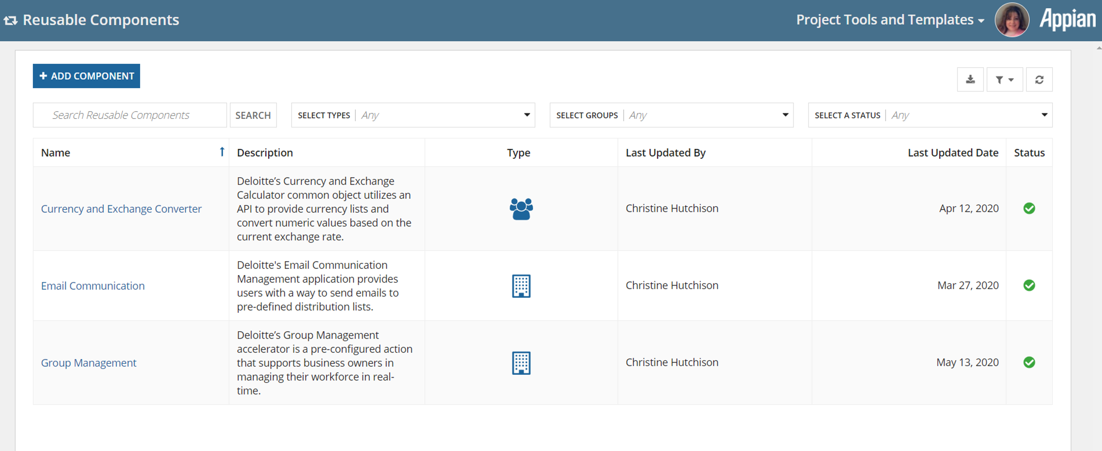 Reusable Application Library screenshot 1