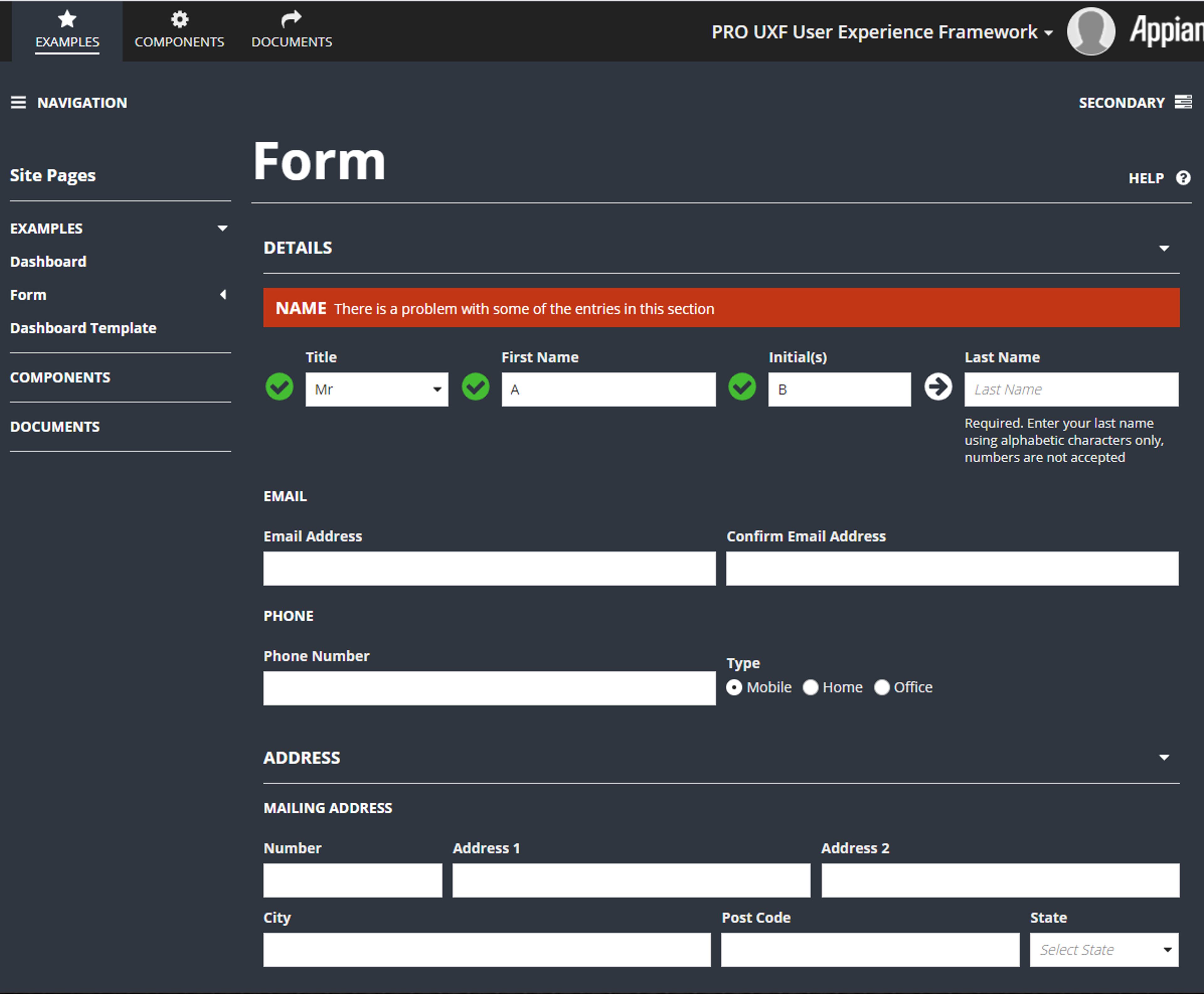 User Experience Framework screenshot 5