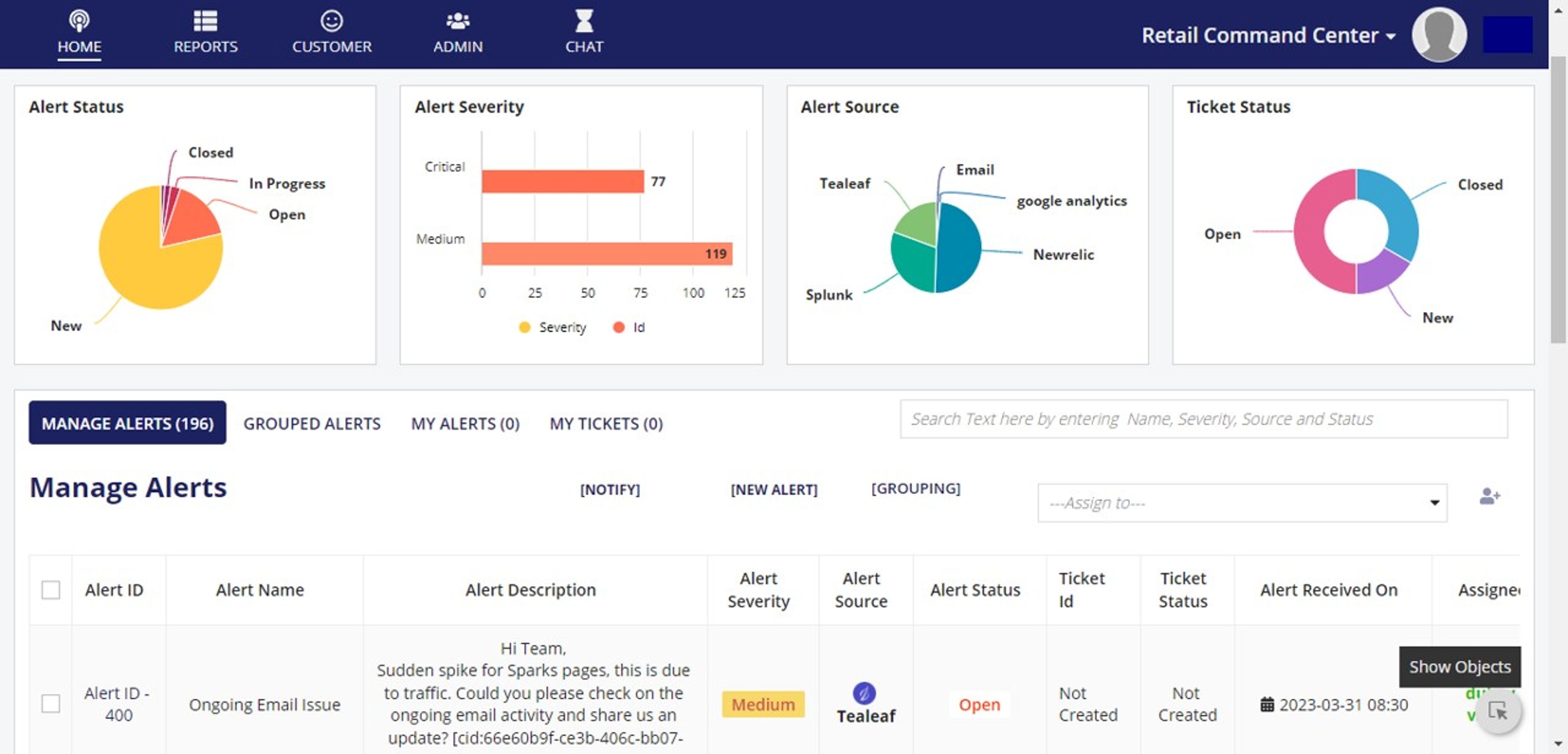 TCS Retail Command Center screenshot 1