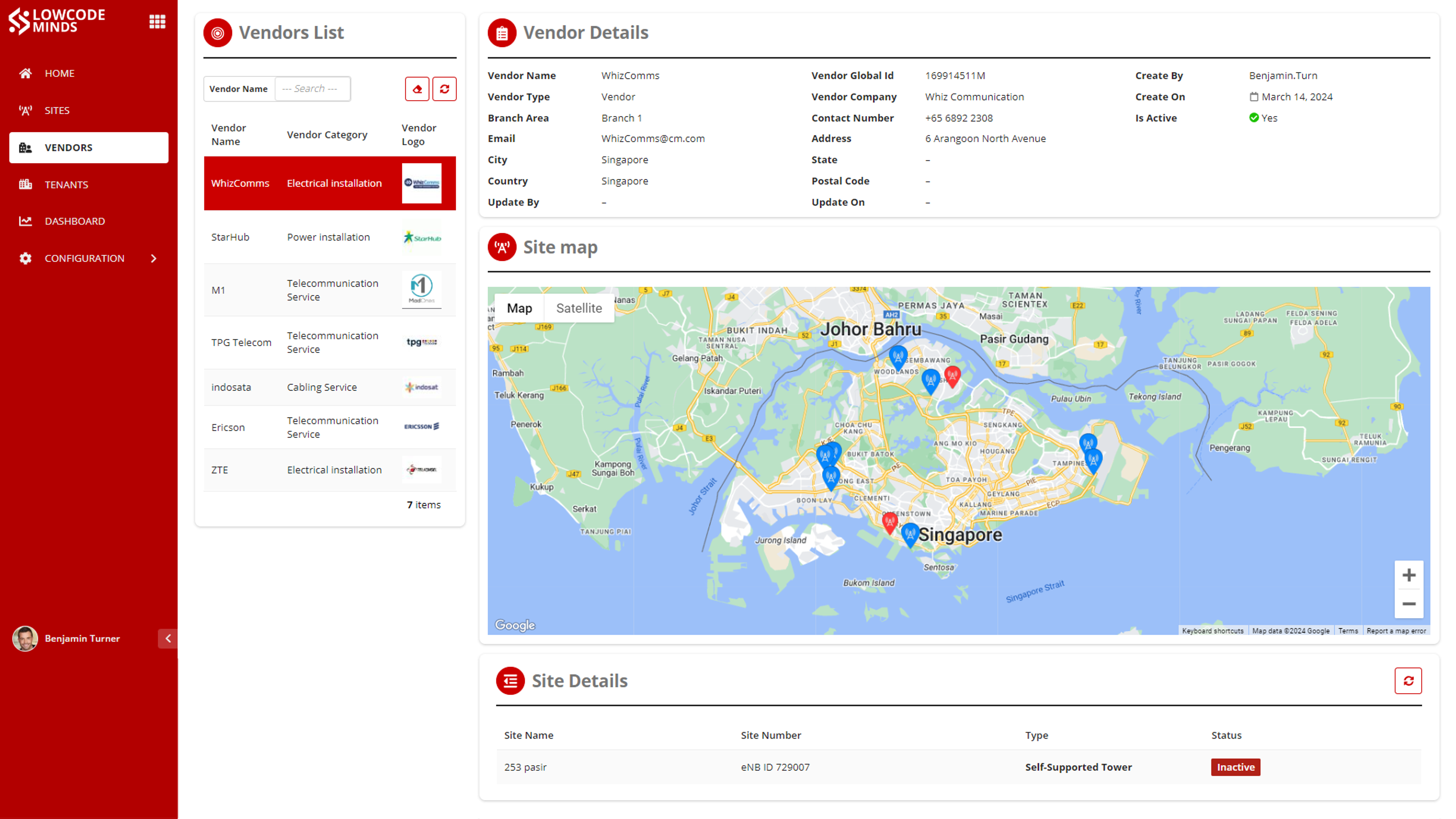 Lowcodeminds Tower and Site Management Solution screenshot 5