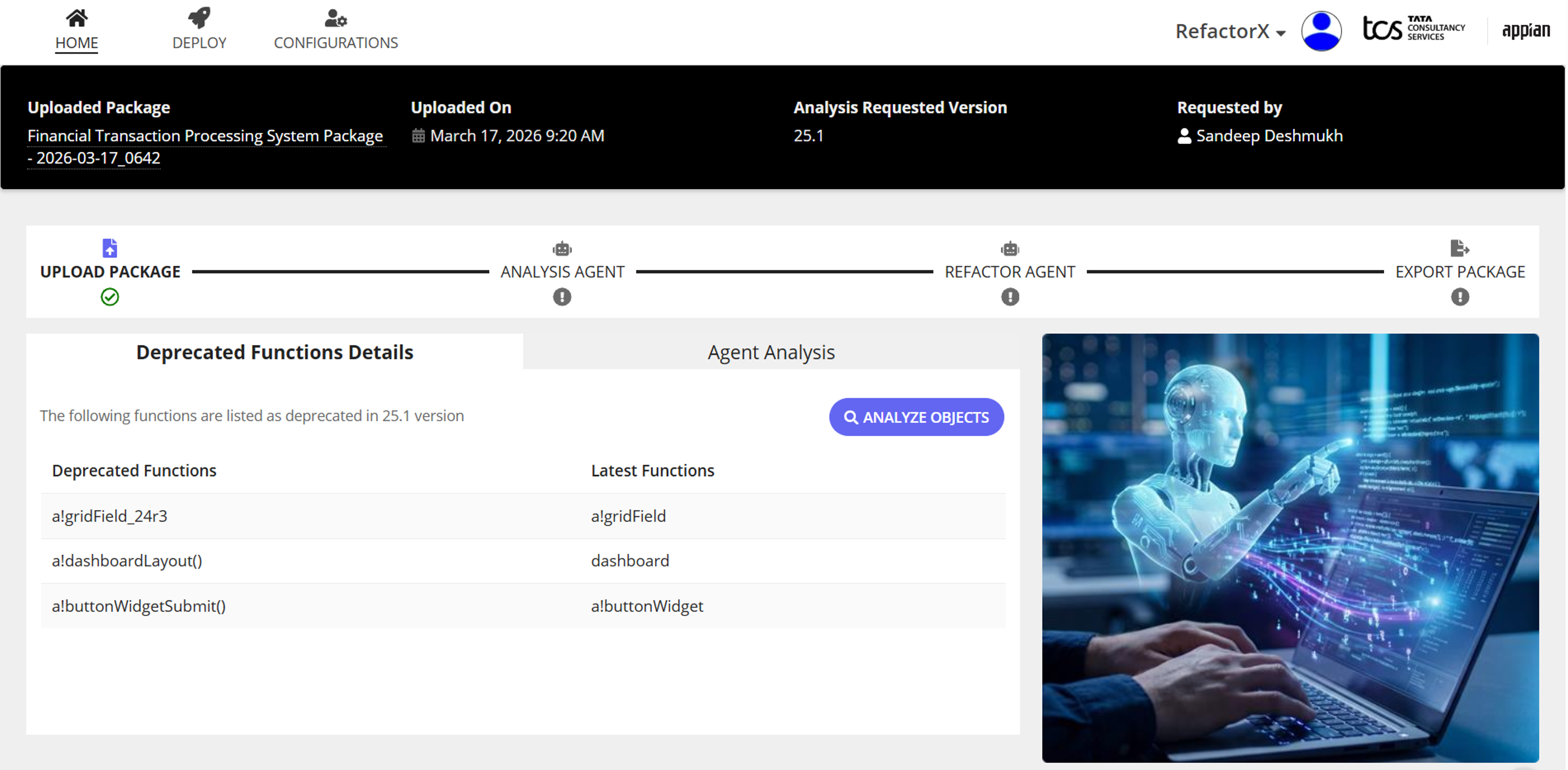 TCS RefactorX - Automated Code Analysis and Refactor screenshot 3