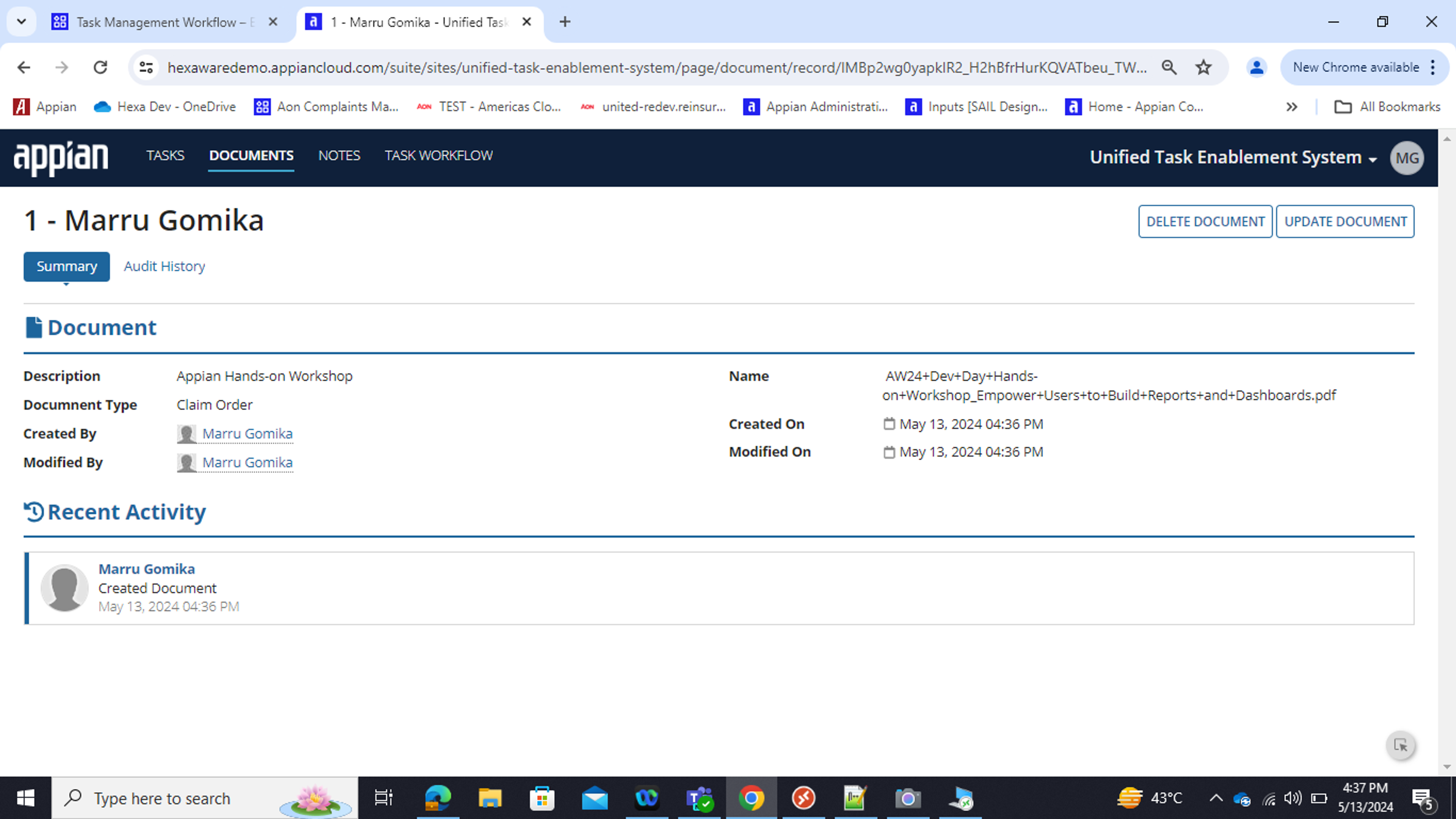 Unified Task Enablement System screenshot 6