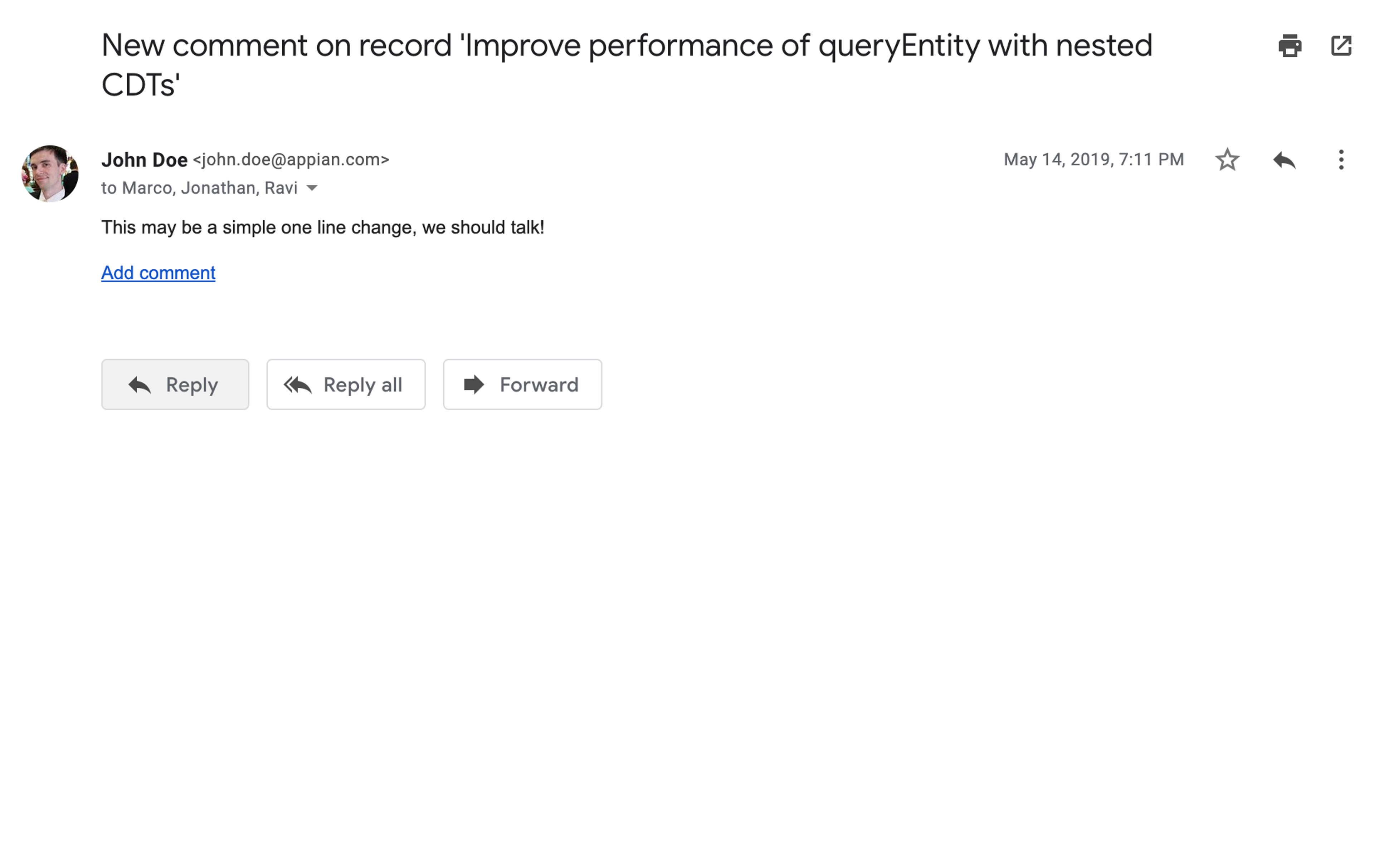 Record Comments screenshot 4