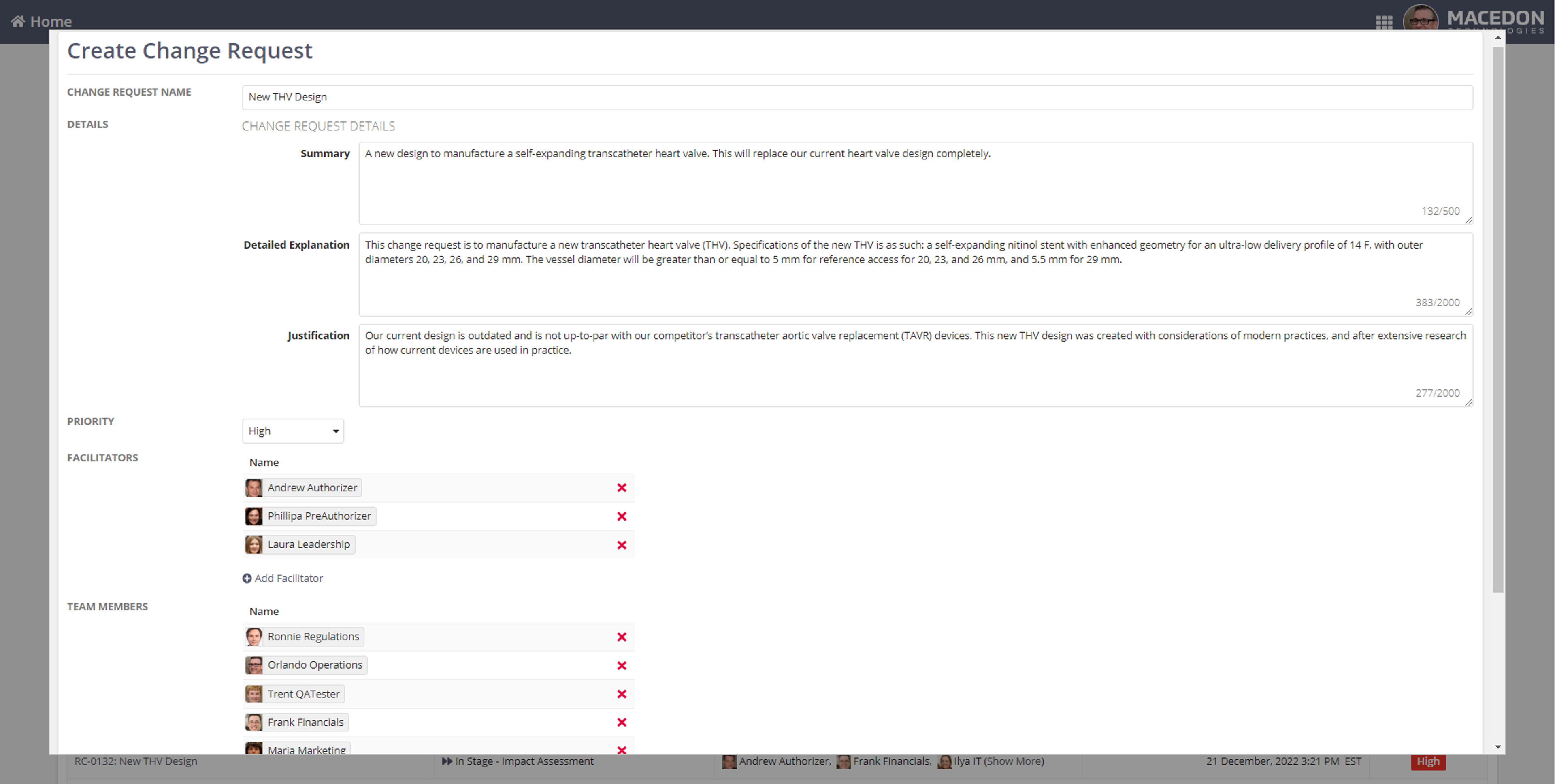 Regulatory Change Control Management screenshot 3