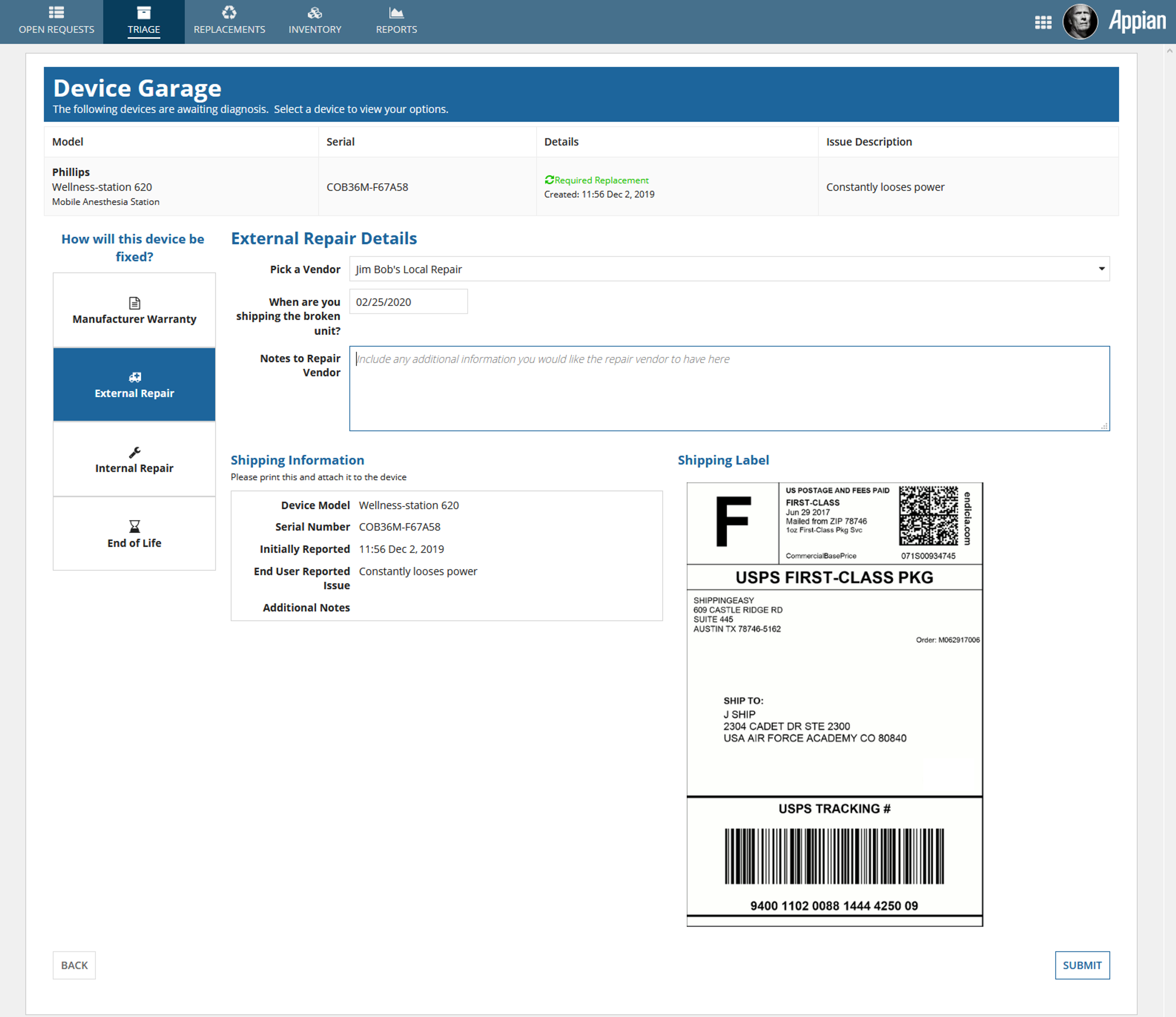Biomedical Device Manager screenshot 4