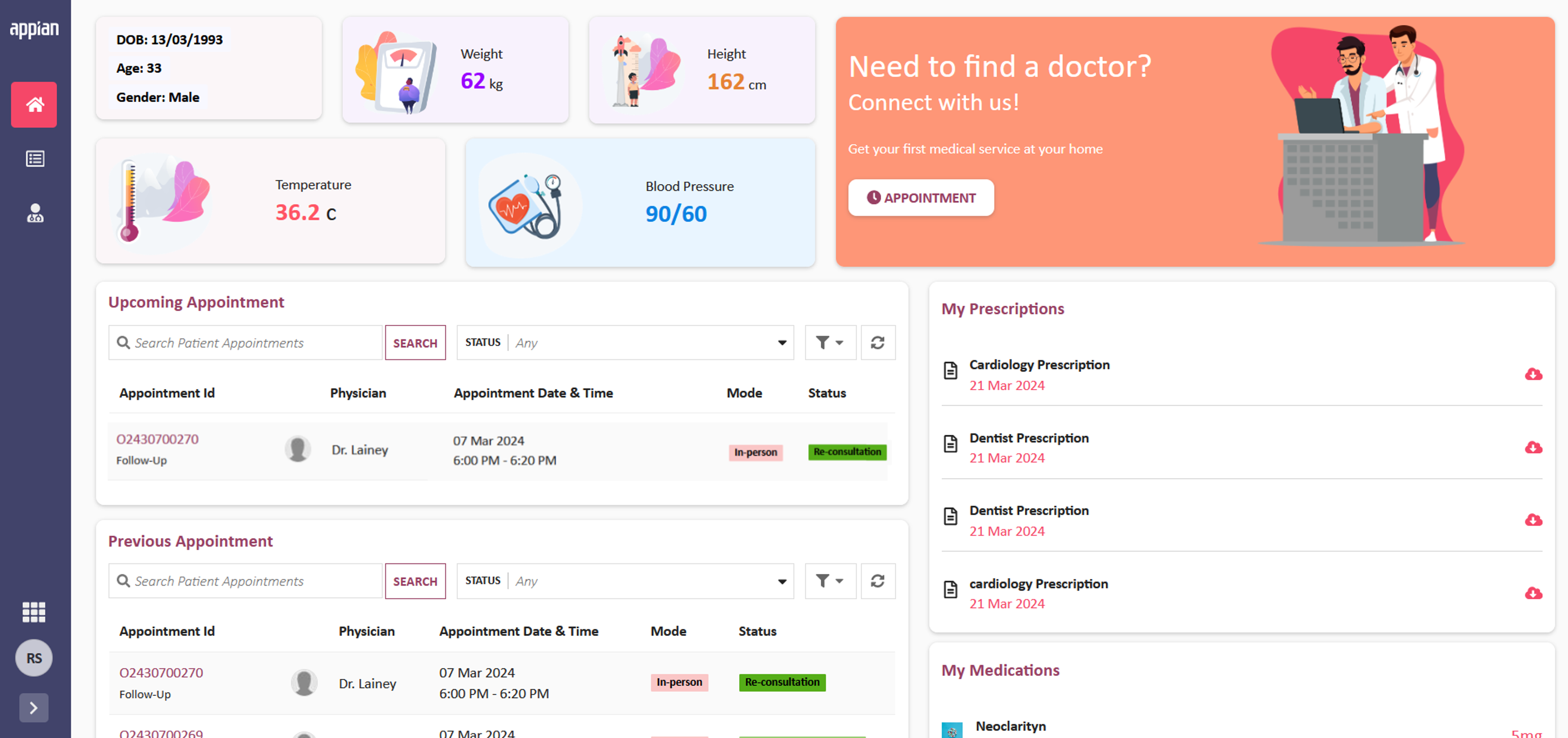 Maantics Patient Care Continuum screenshot 2