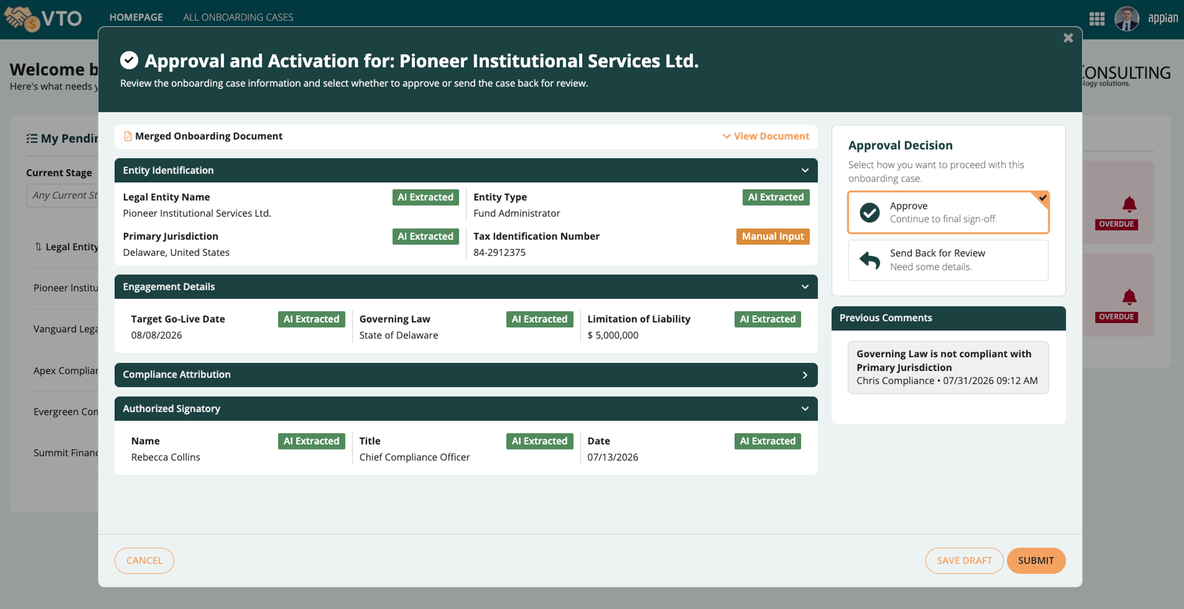Vendor and Third Party Onboarding screenshot 5