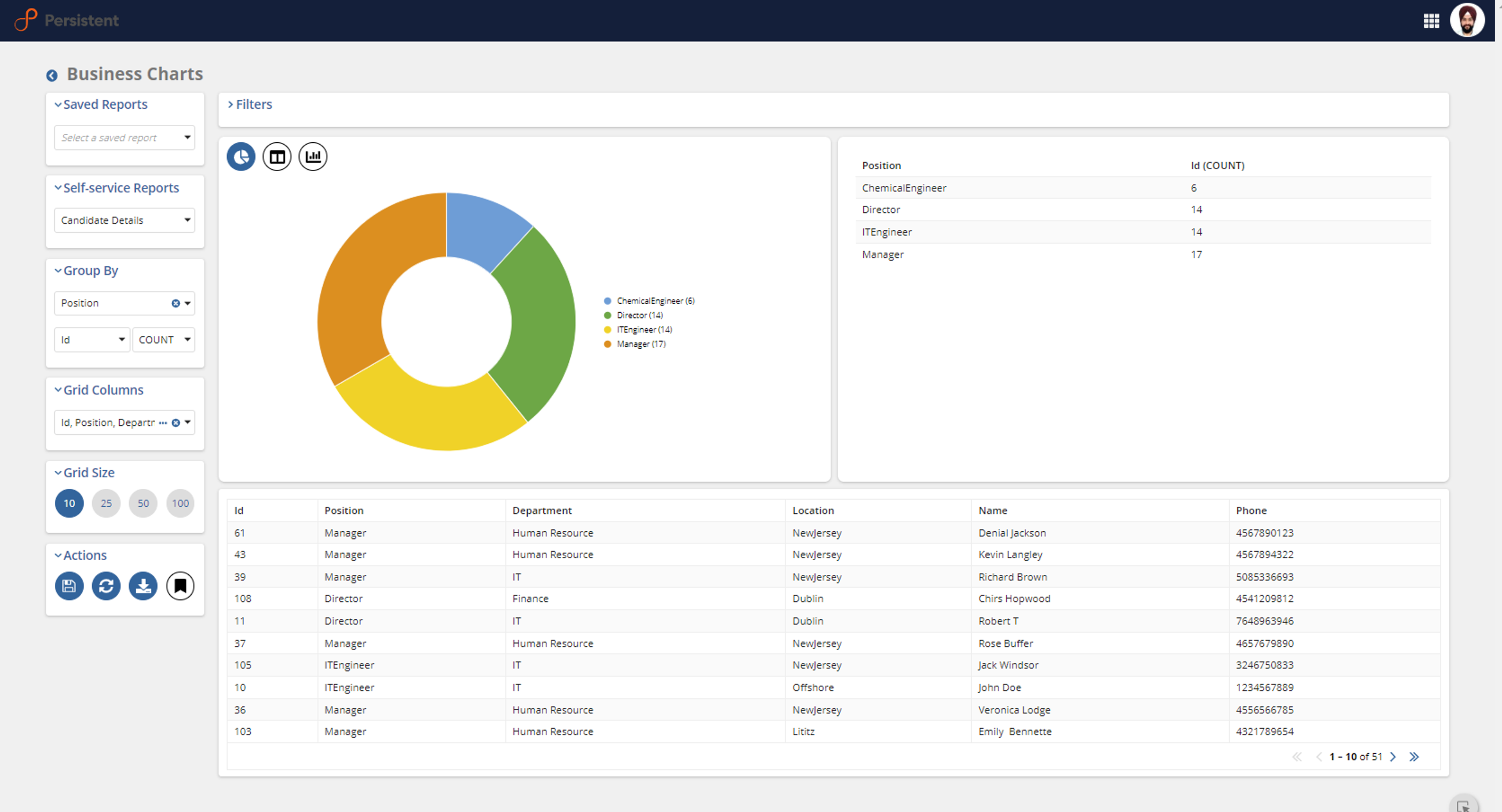 Business Charts screenshot 1