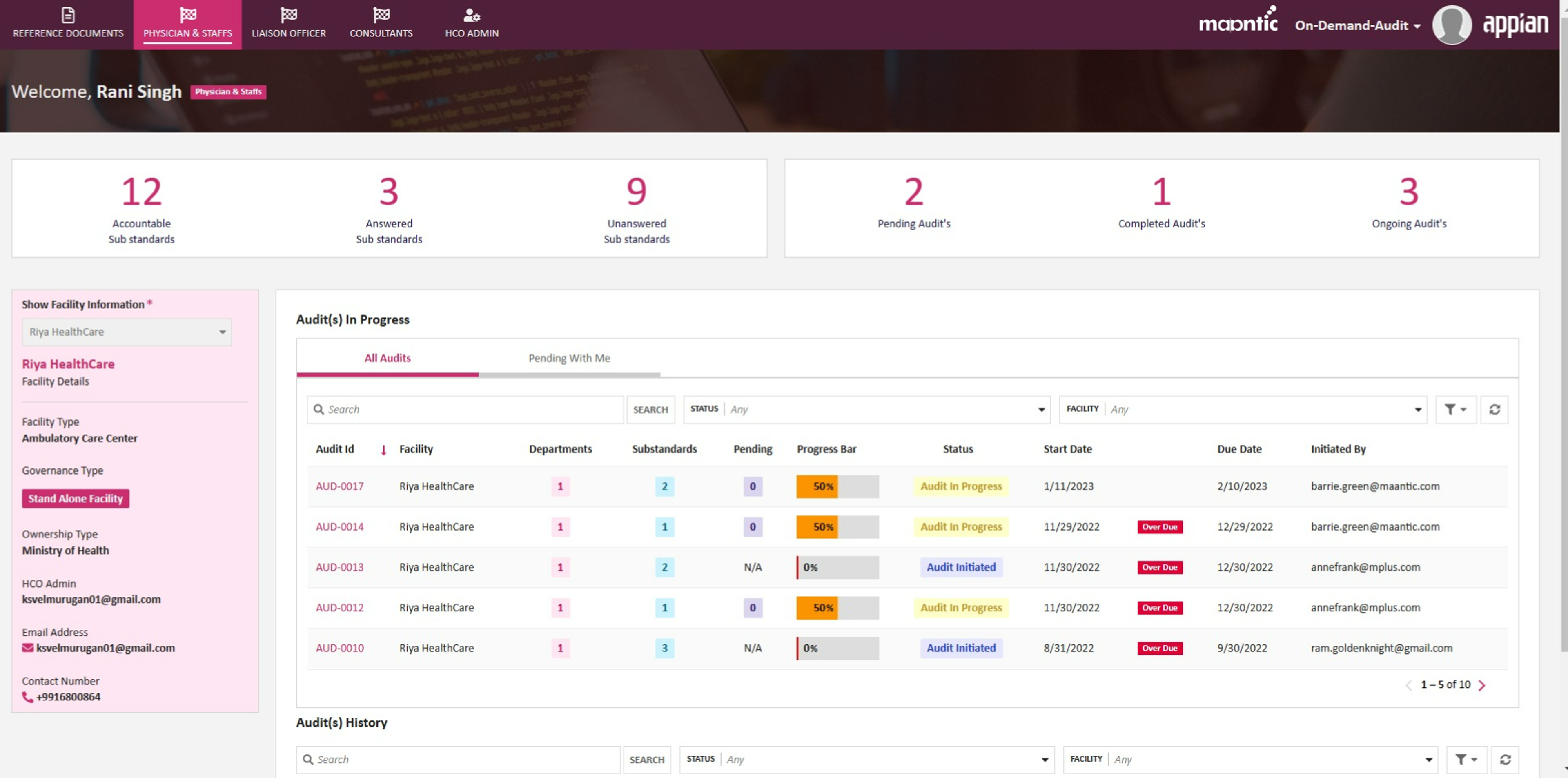Maantics On Demand Audit (MODA) screenshot 7