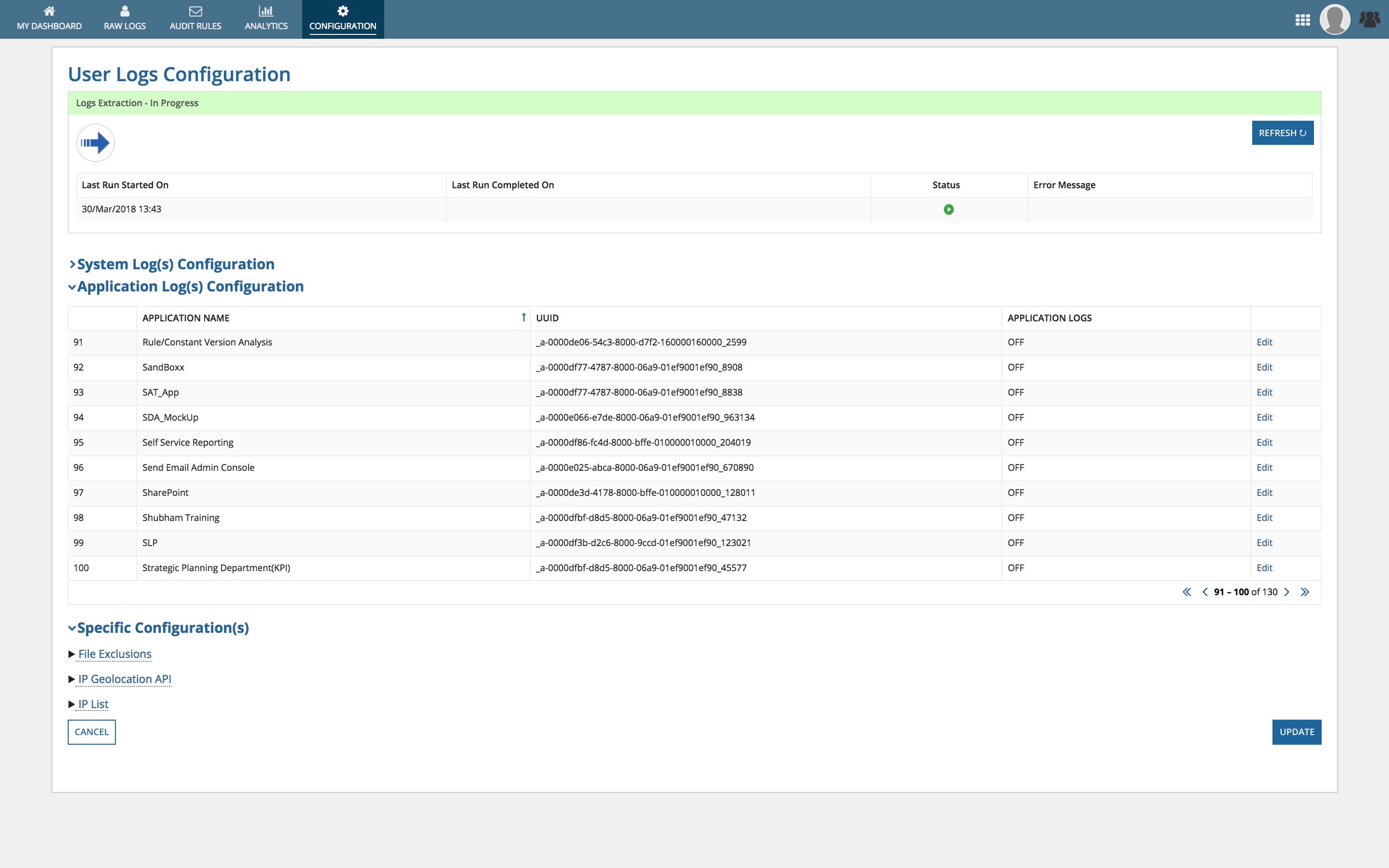 User Analytics, Compliance and Governance screenshot 8