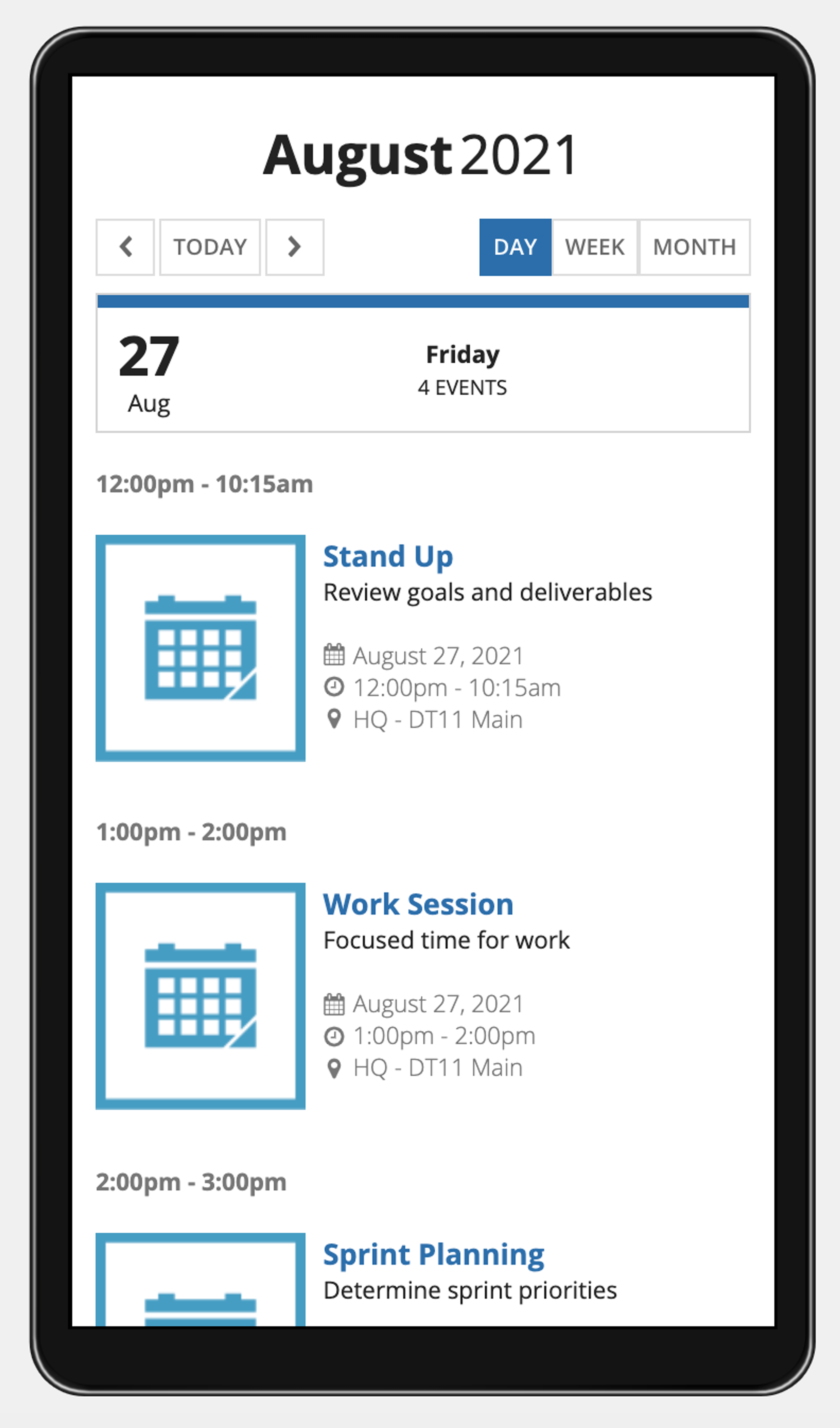 Calendar Template screenshot 1