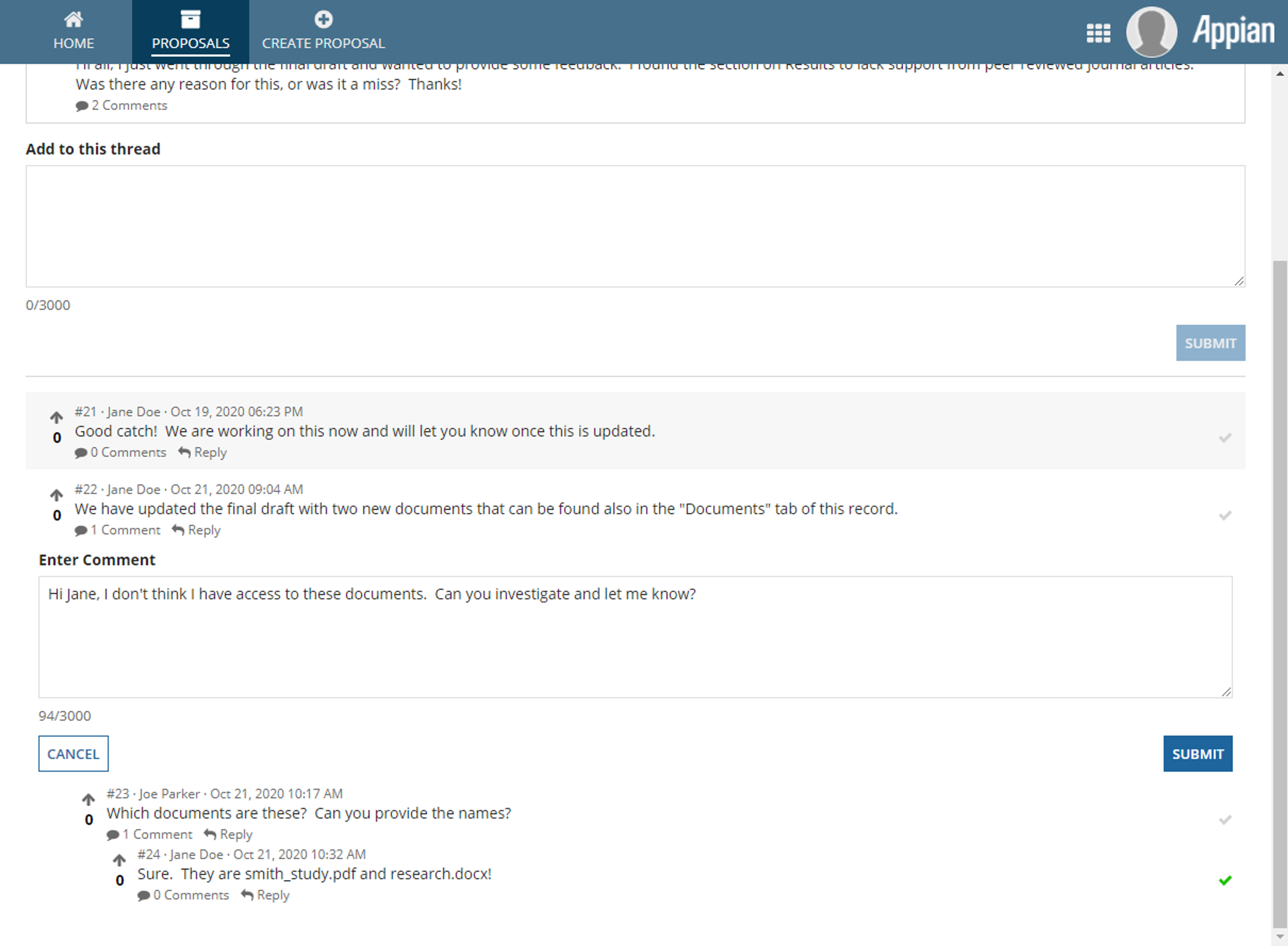 Thread Style Commenting screenshot 3