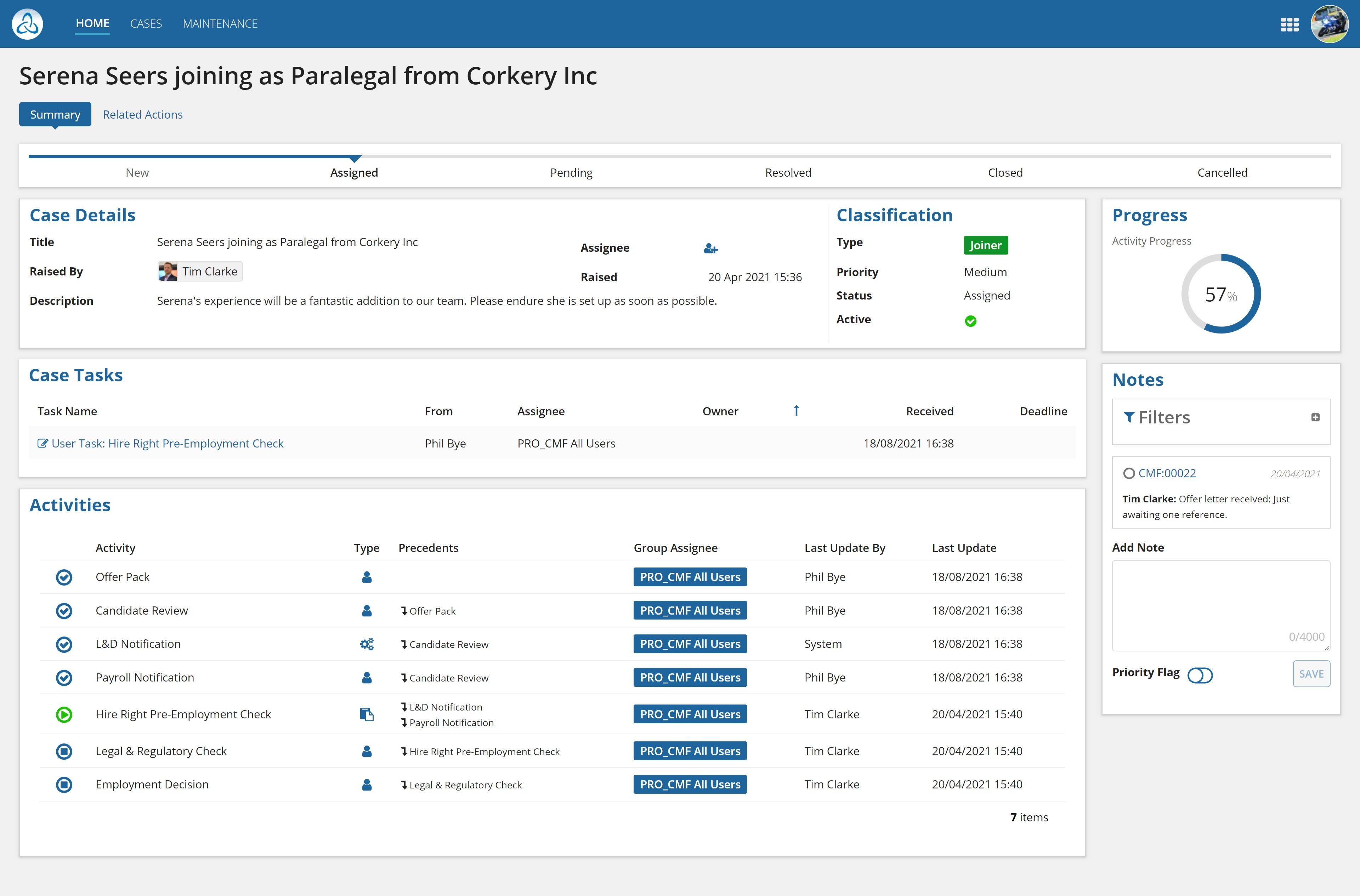 Dynamic Case Management Framework screenshot 9