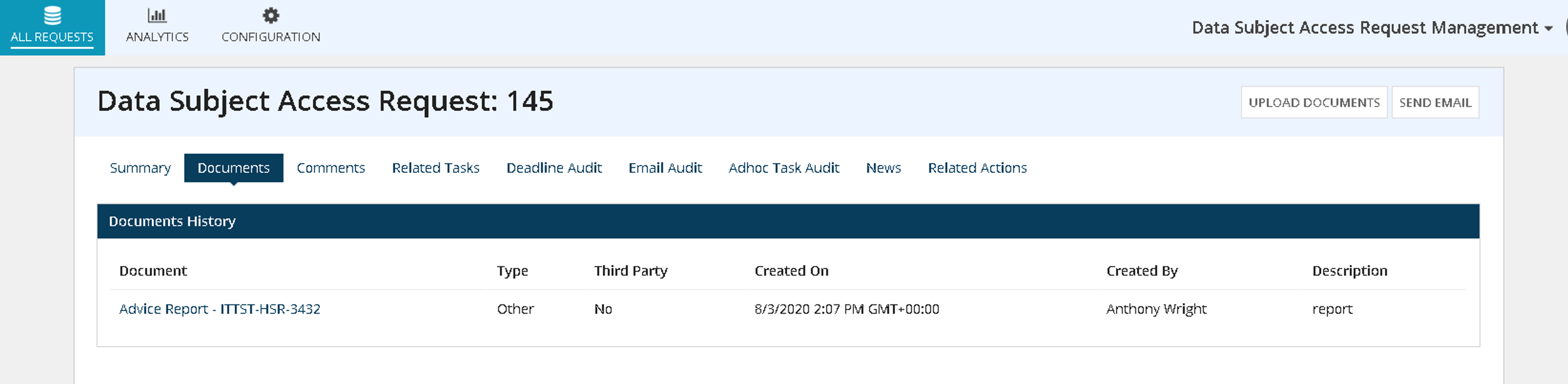 Data Subject Access Request Management screenshot 3