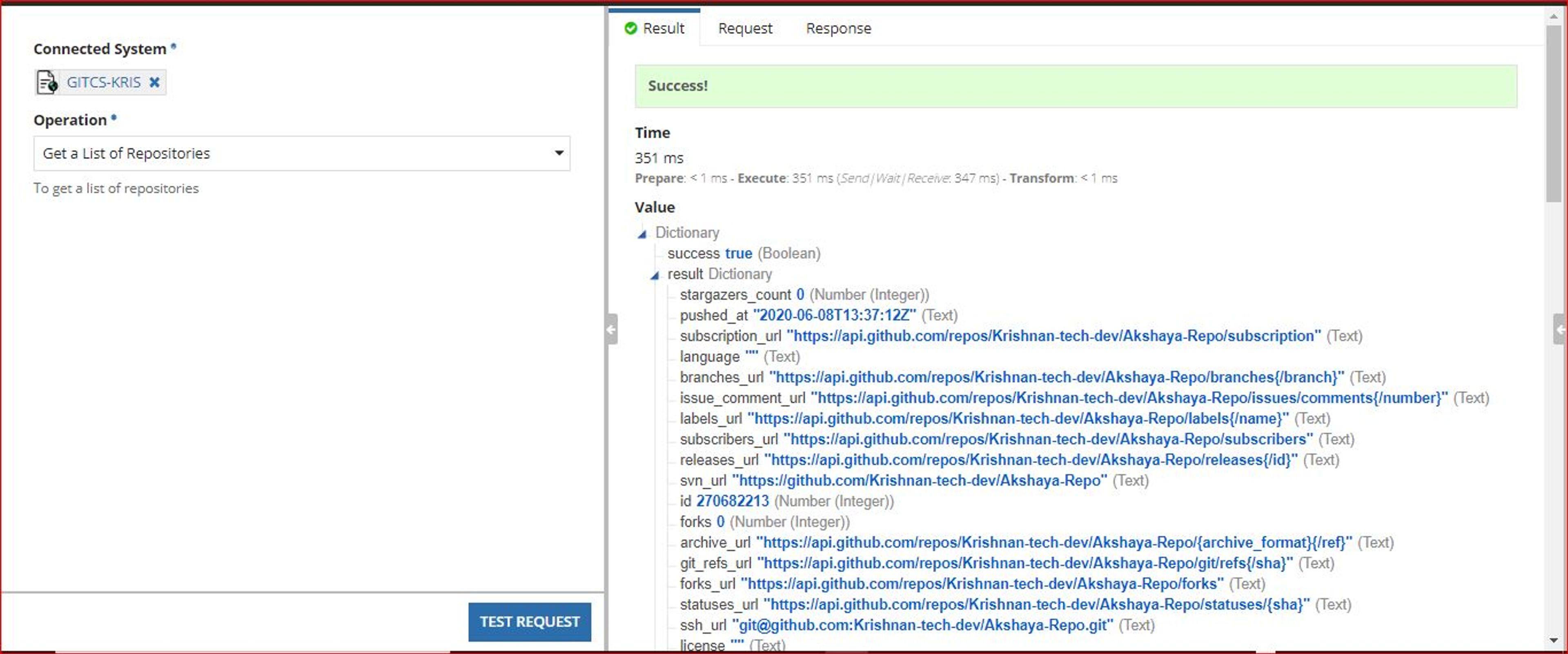 GitHub Connected System screenshot 2