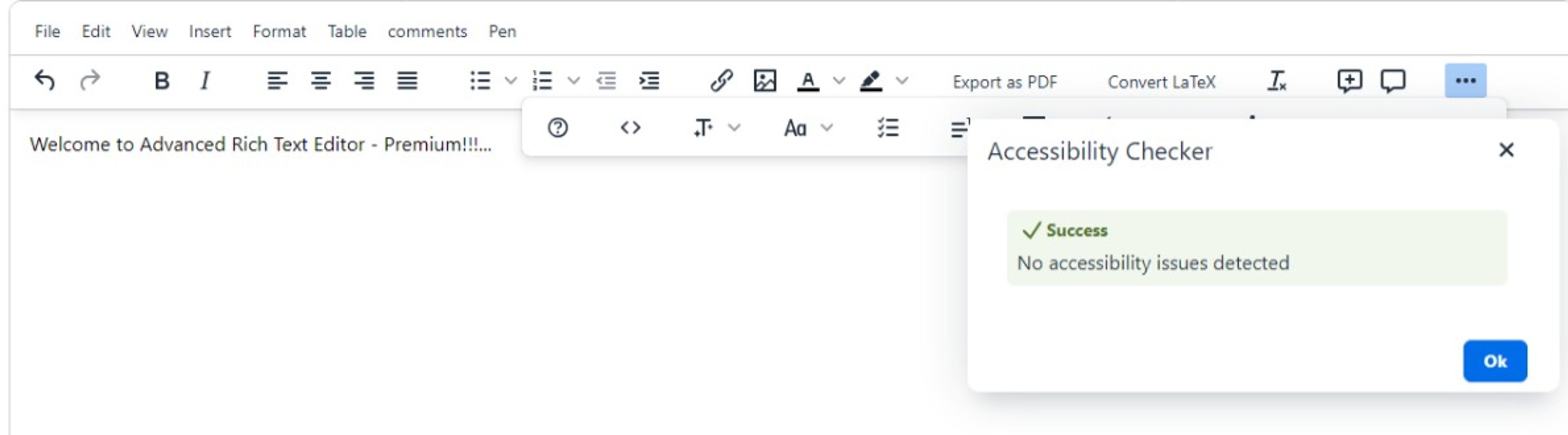 Premium Rich Text Editor screenshot 5