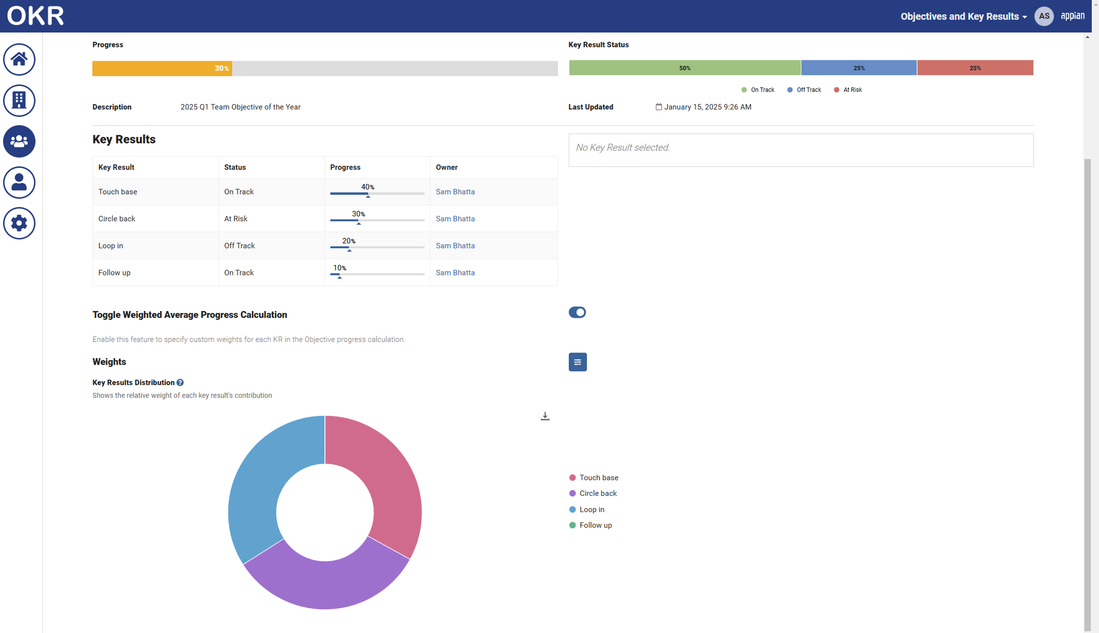Objective and Key Results (OKR) Application screenshot 4