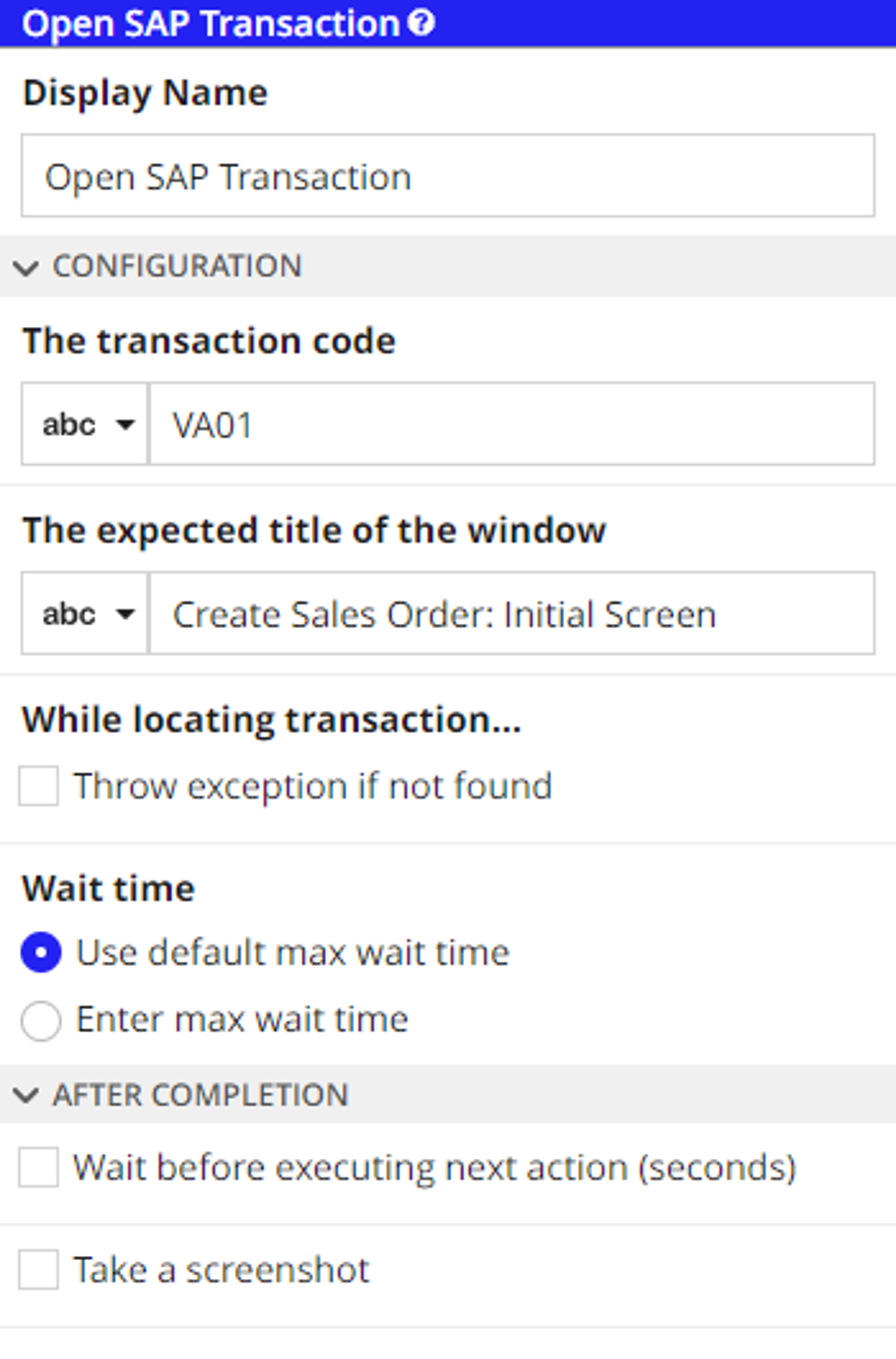 SAP GUI Scripting Library for Appian RPA screenshot 4
