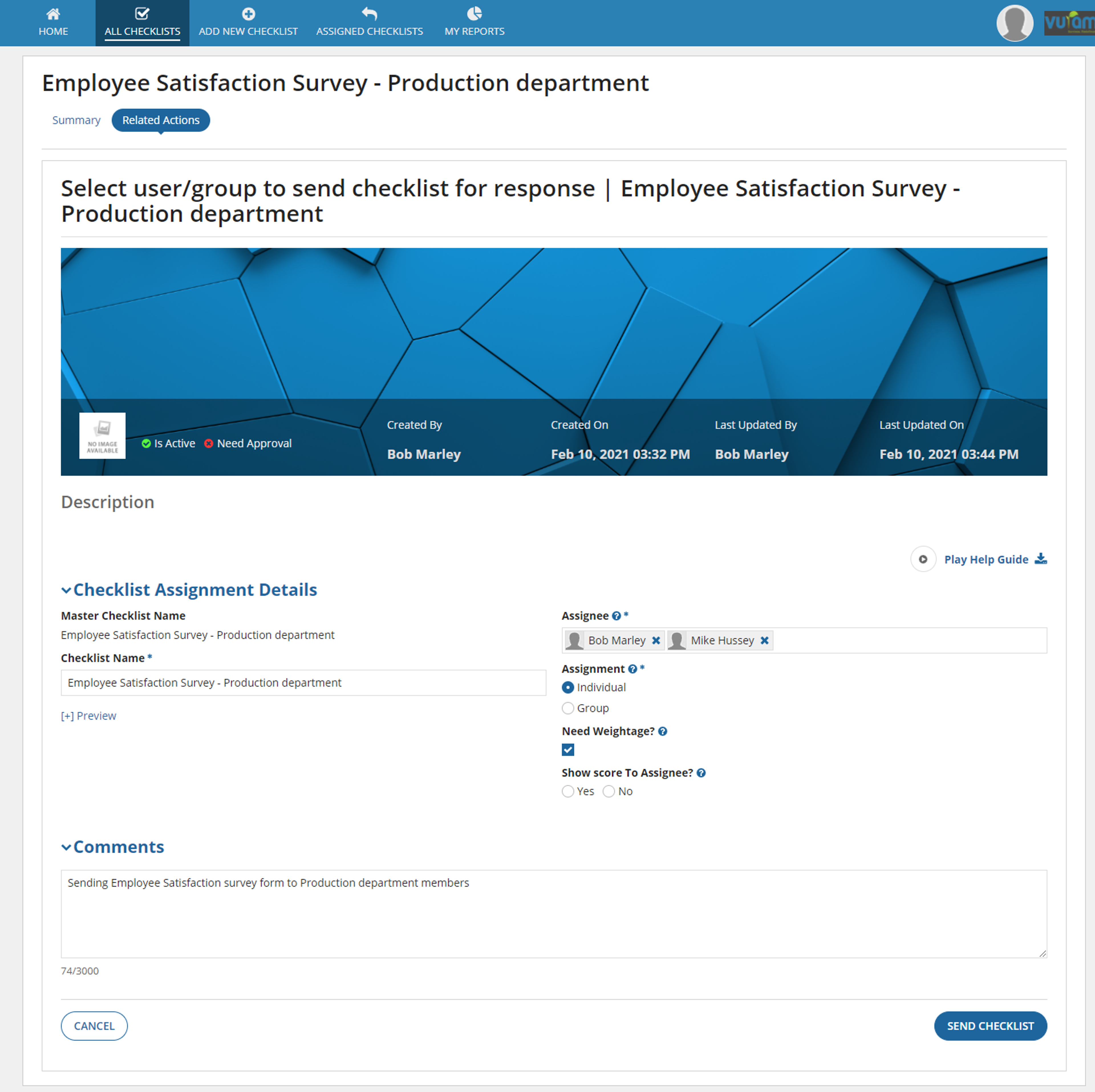Checklist Automation System screenshot 5