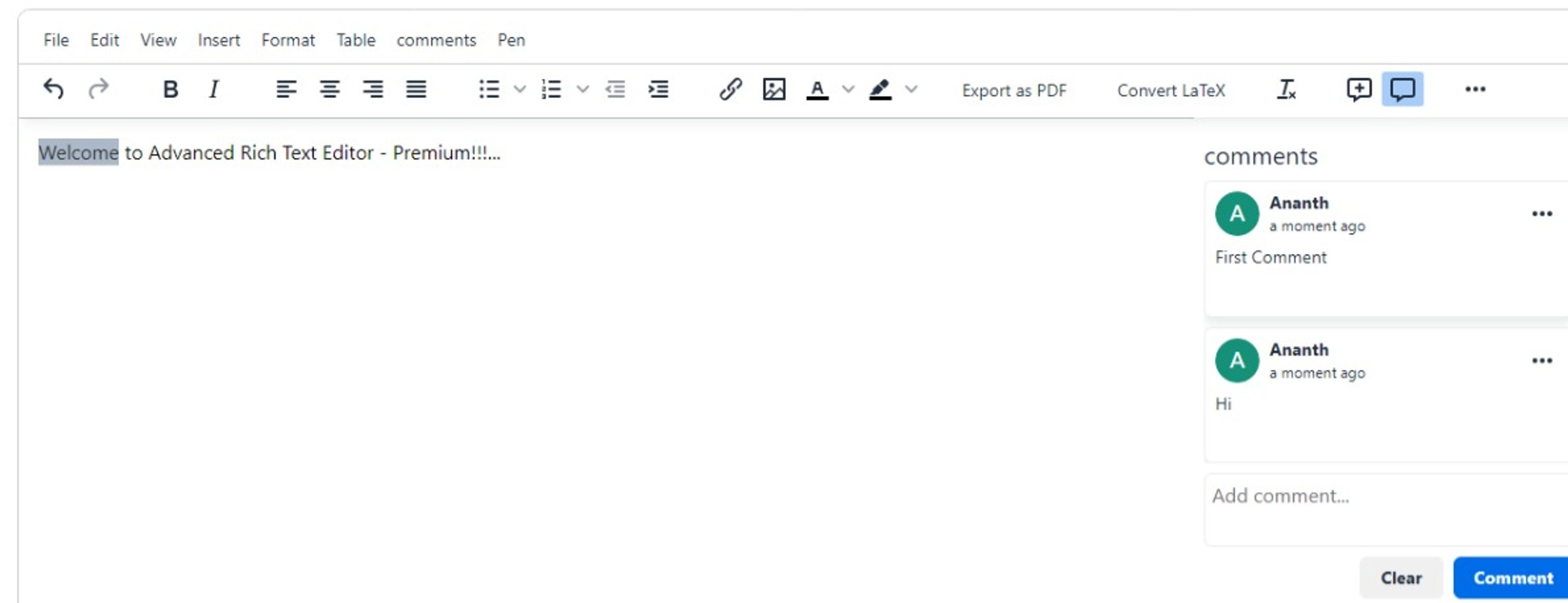 Premium Rich Text Editor screenshot 4