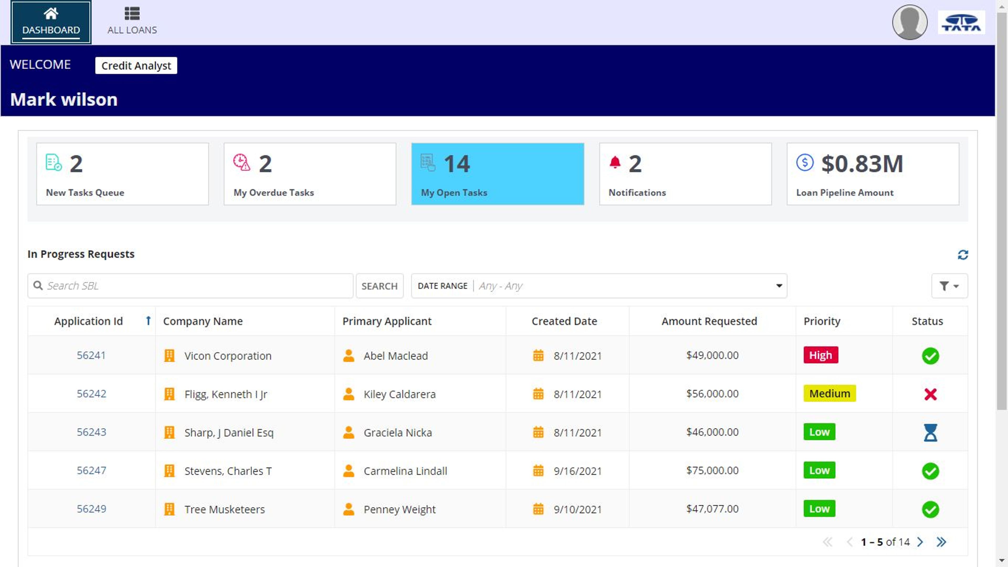 TCS Small Business Loan Origination screenshot 6