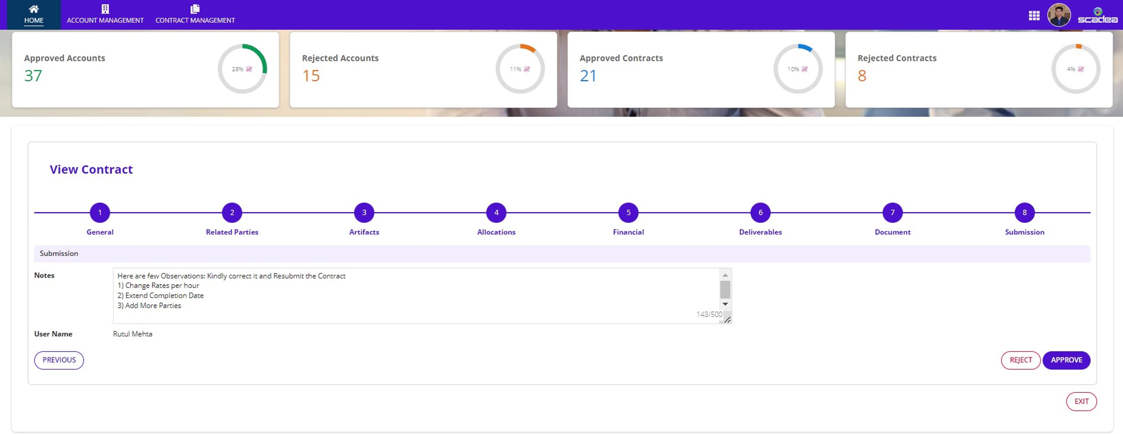 ContraX - Contract Management System screenshot 3