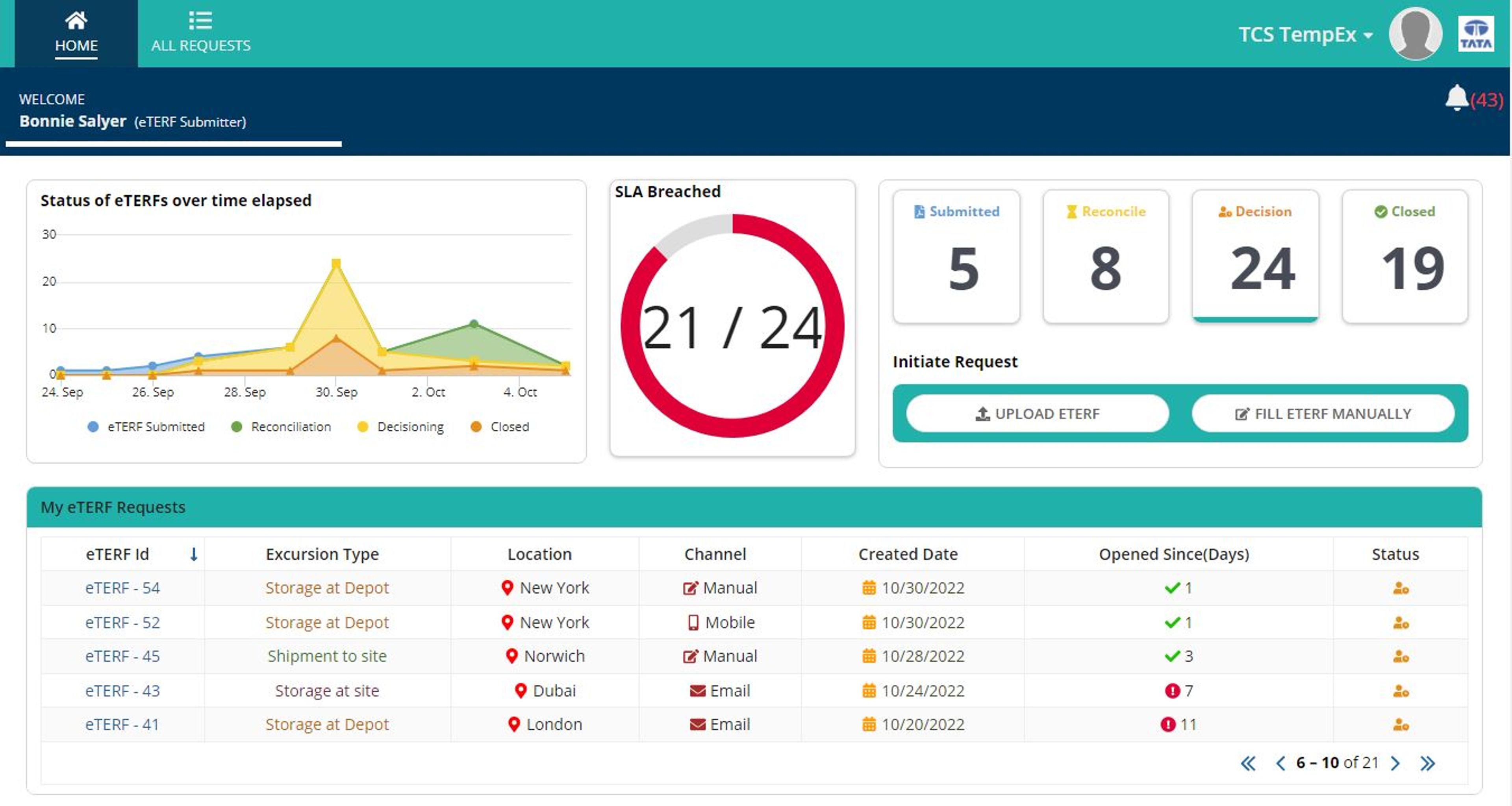 TCS TempEx screenshot 1